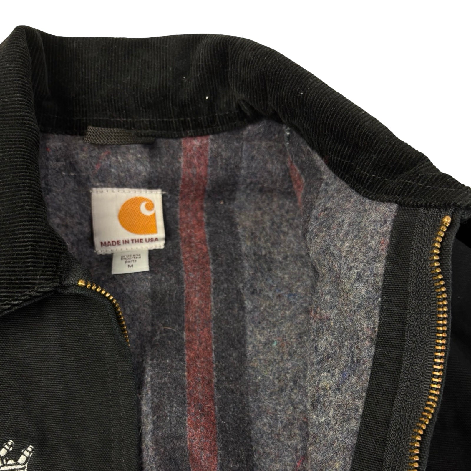 Vintage Carhartt J01 Detroit Work Jacket Black