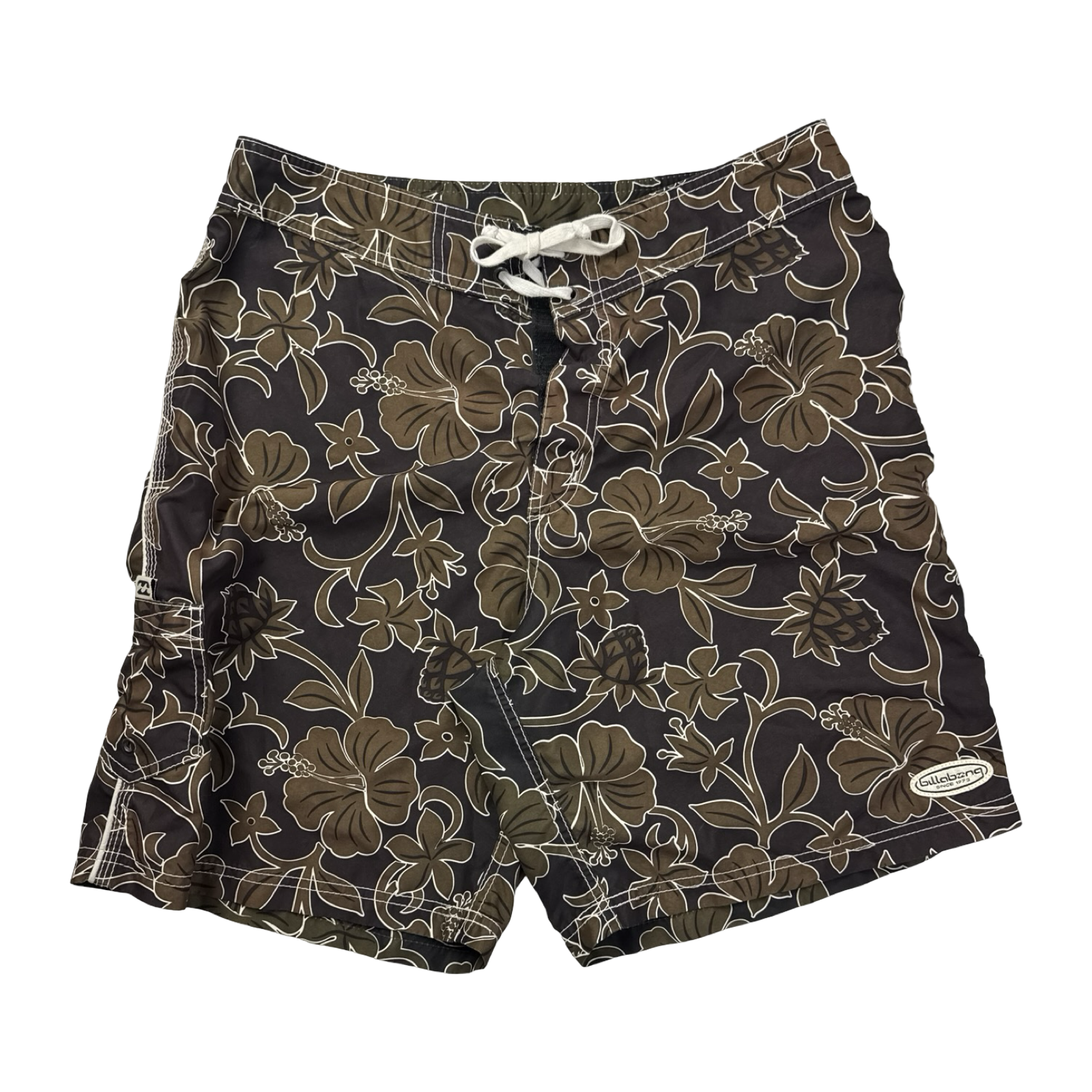 Y2K Billabong Surf Floral Board Shorts Brown