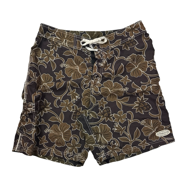 Y2K Billabong Surf Floral Board Shorts Brown
