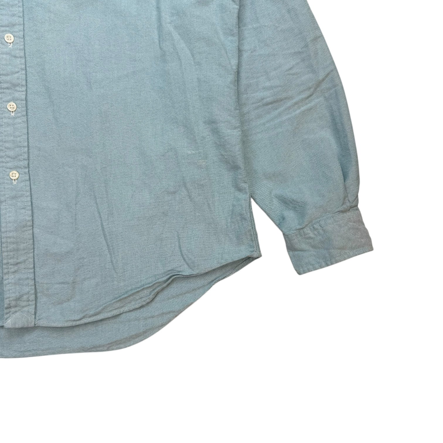 Vintage Ralph Lauren Polo Button Up Shirt Light Blue