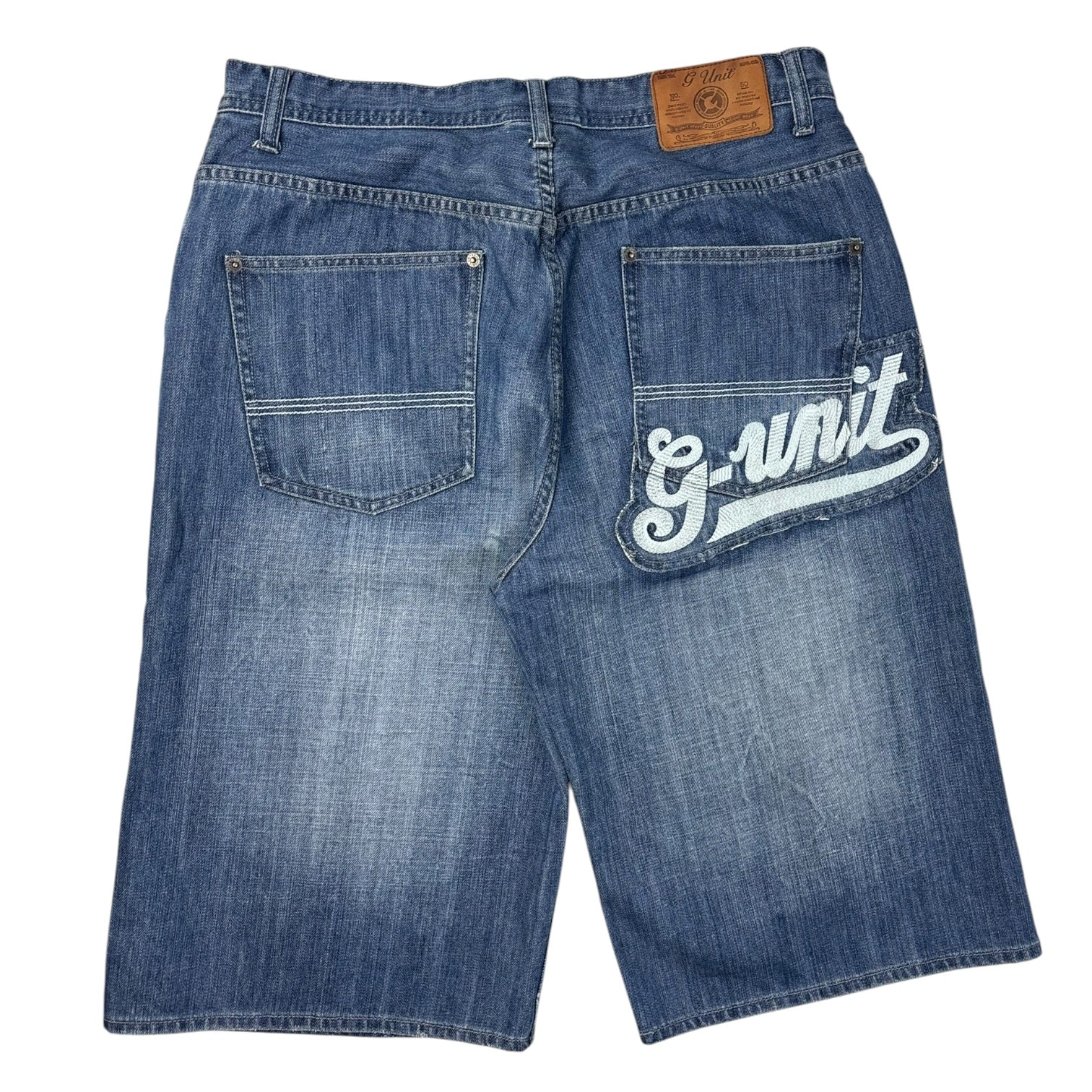Y2K G-Unit Jean Shorts Medium Washed Blue