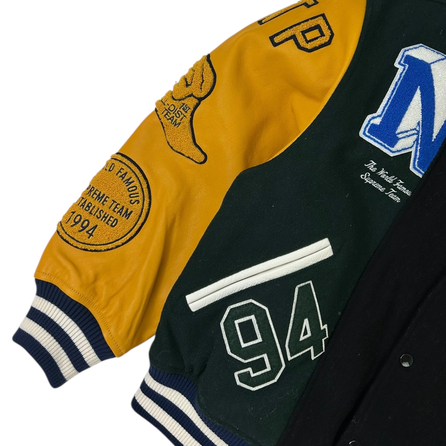 Supreme MM6 Maison Margiela Split Varsity Jacket