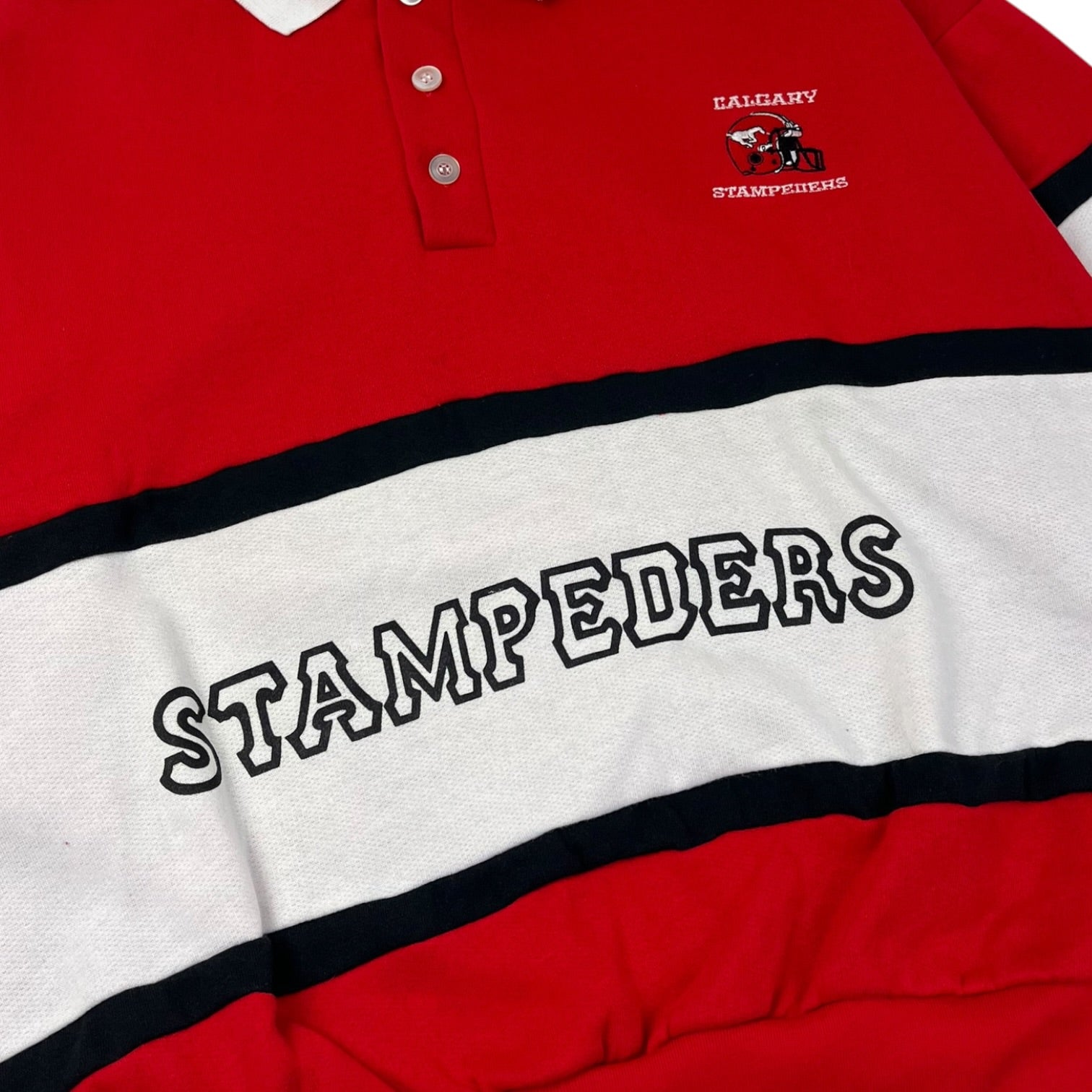 Vintage Calgary Stampeders Polo Sweatshirt