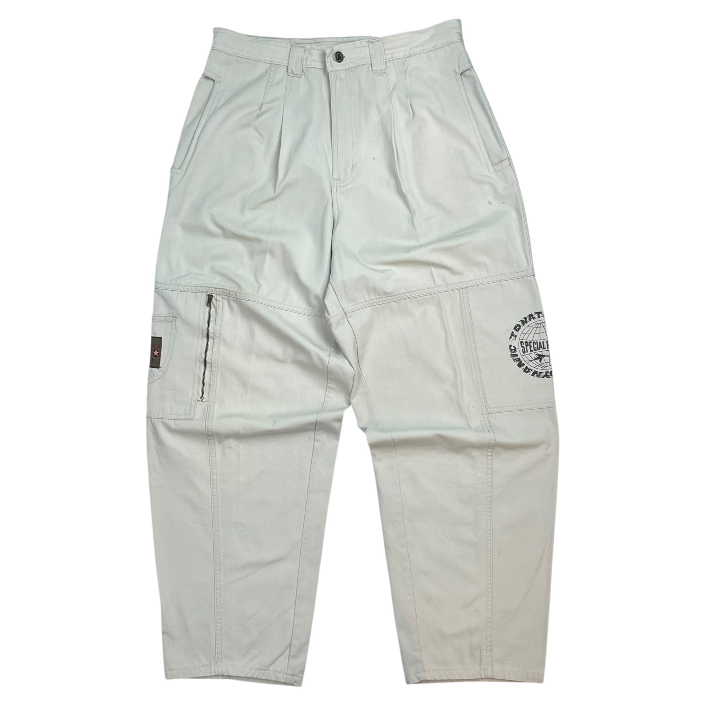 Vintage Jonathan G Cargo Pants White