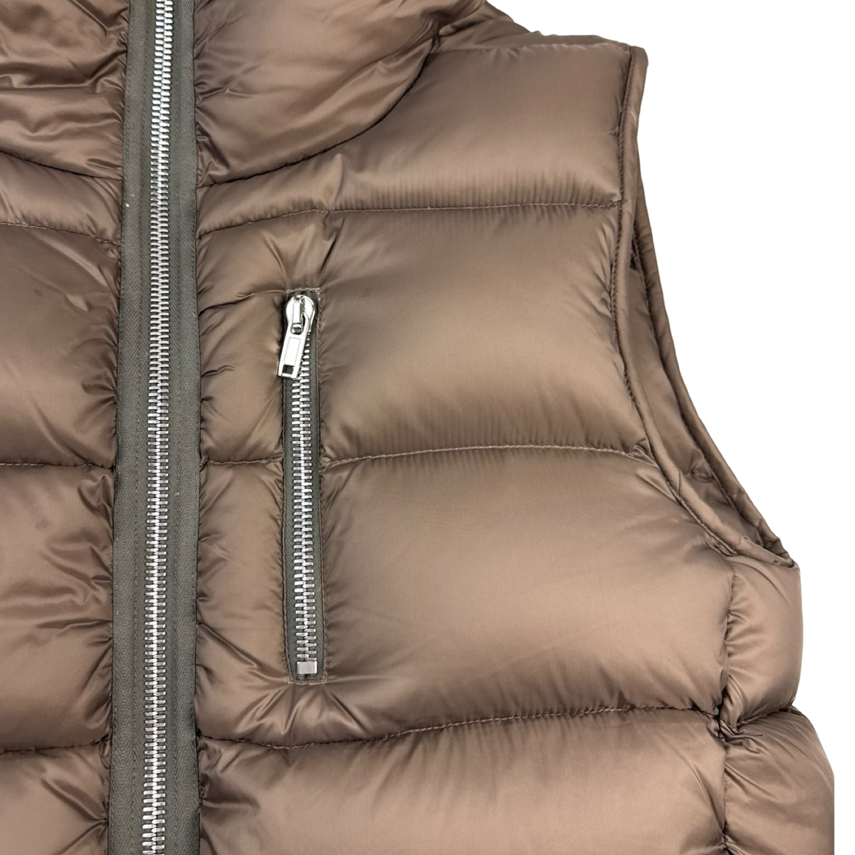 Rick Owens Strobe Gimp Down Puffer Vest Dust
