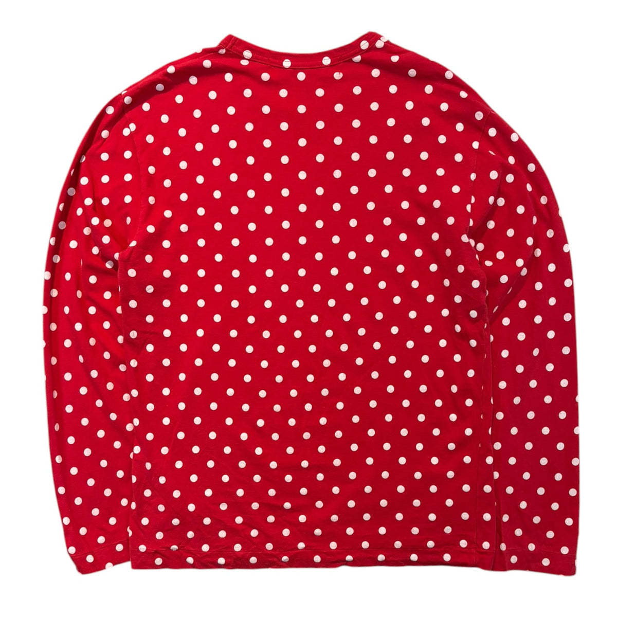 (W) Comme des Garçons PLAY Polka-dot Longsleeve Shirt Red