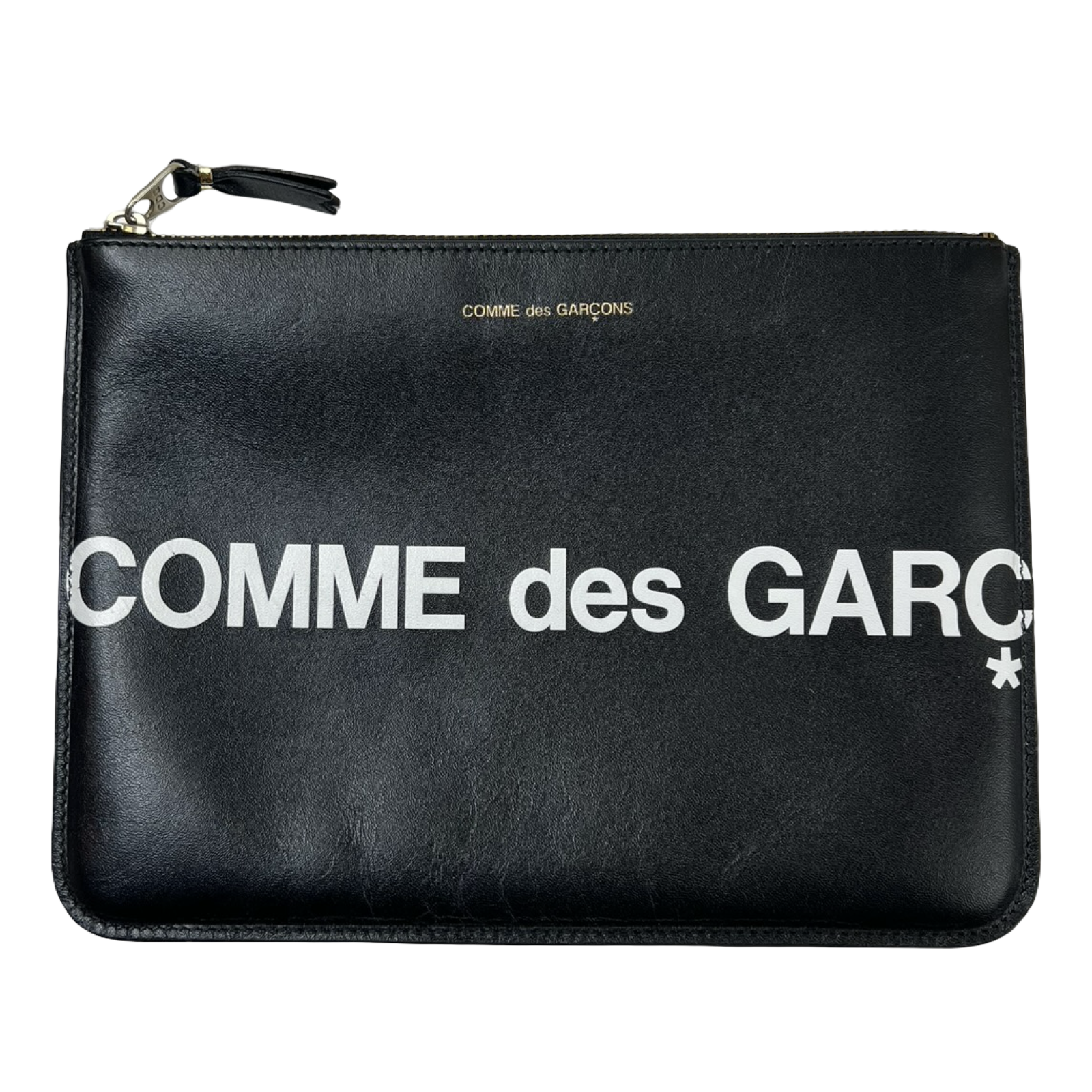 Comme Des Garçons Huge Logo Zip Pouch