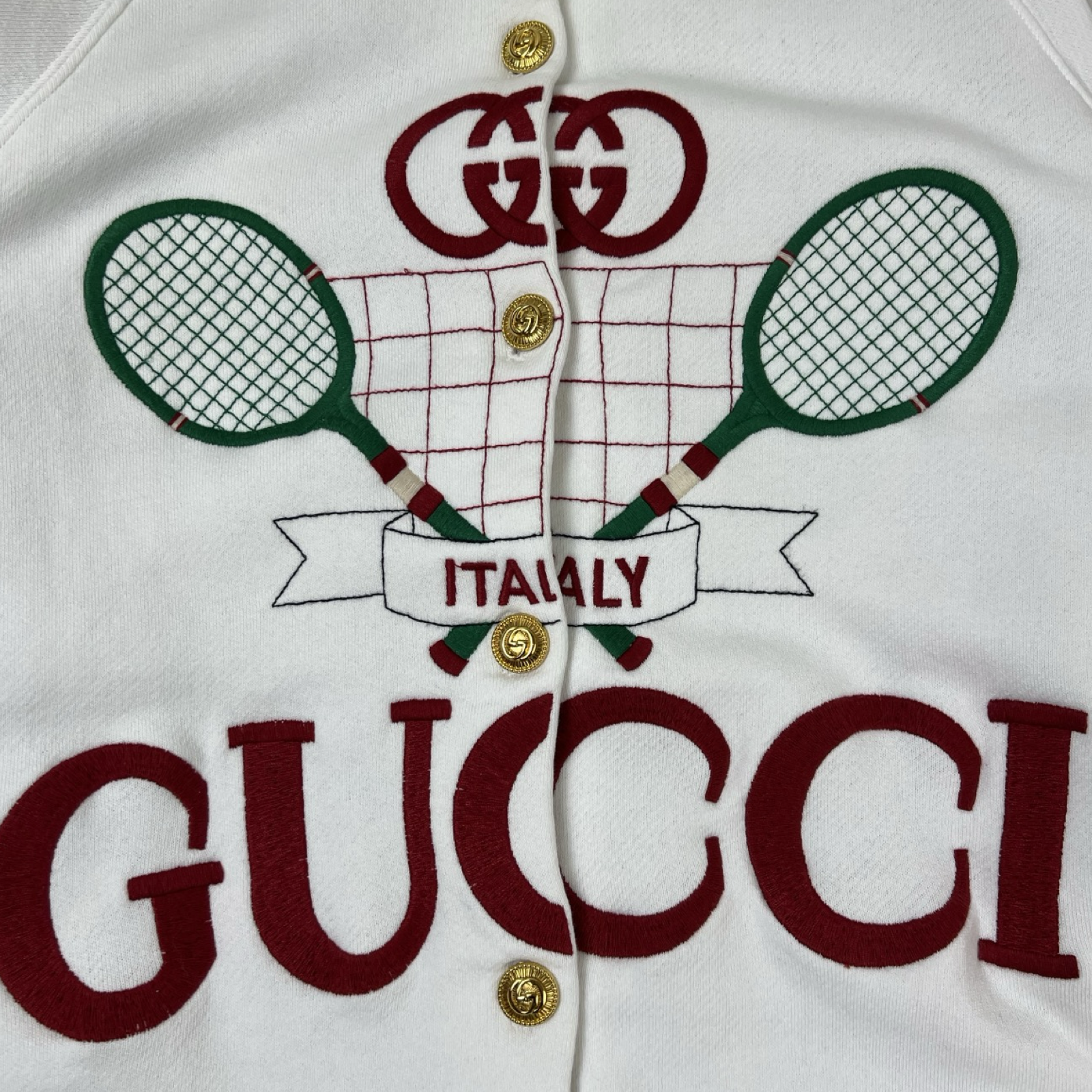 (W) Gucci Resort Reversible Jacket Cardigan