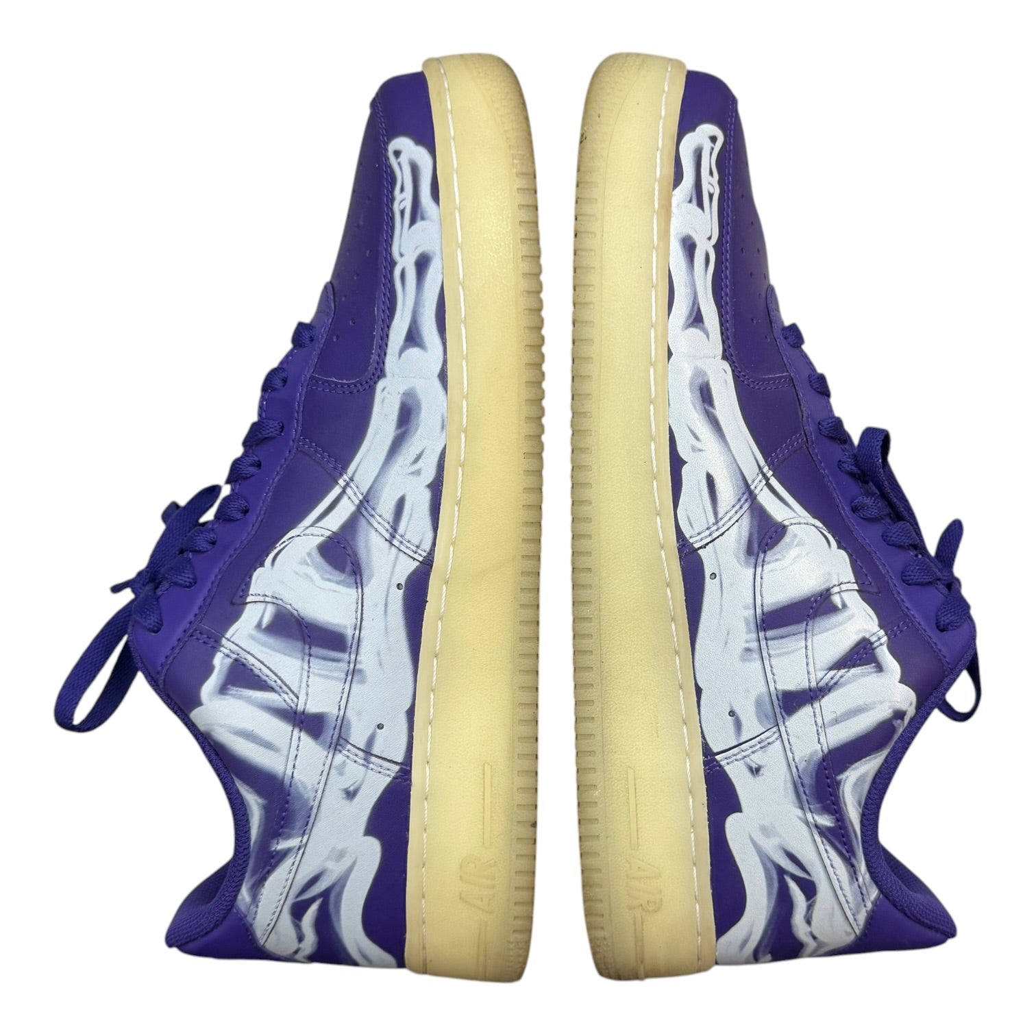 Nike Air Force 1 Low '07 QS Purple Skeleton Halloween (2021) (Used)
