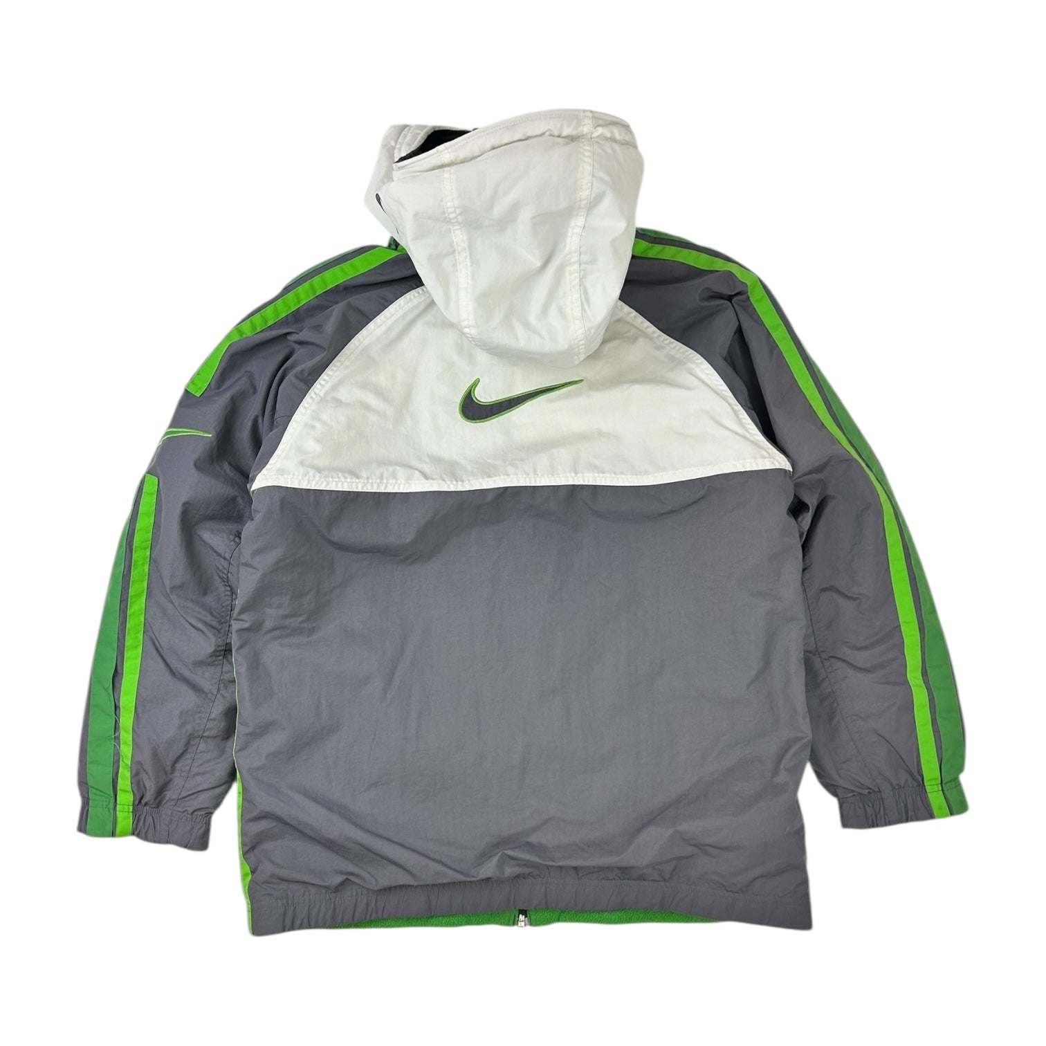 Vintage Nike Reversible Puffer Jacket Green/Gray
