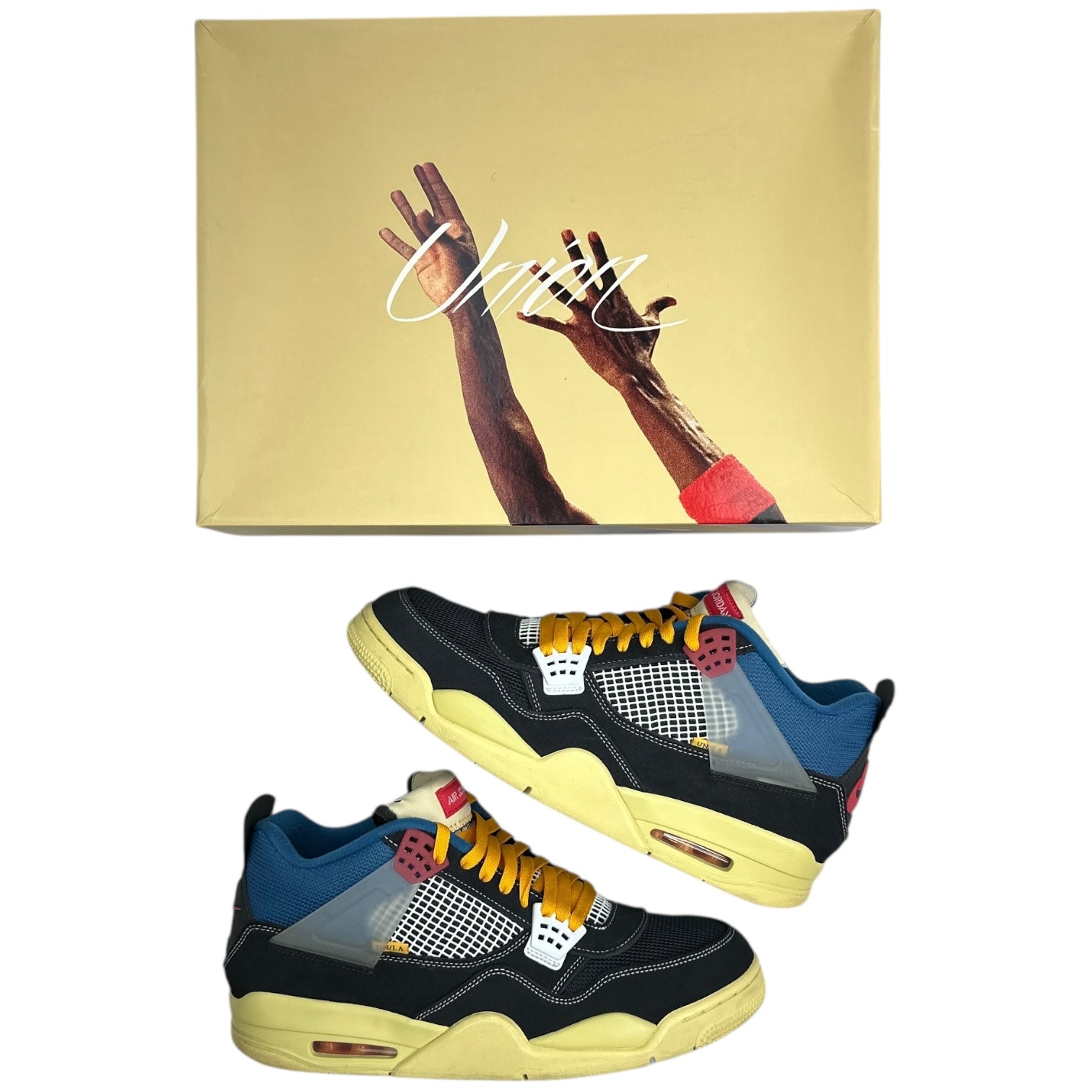 Jordan 4 Retro Union Off Noir (Used)