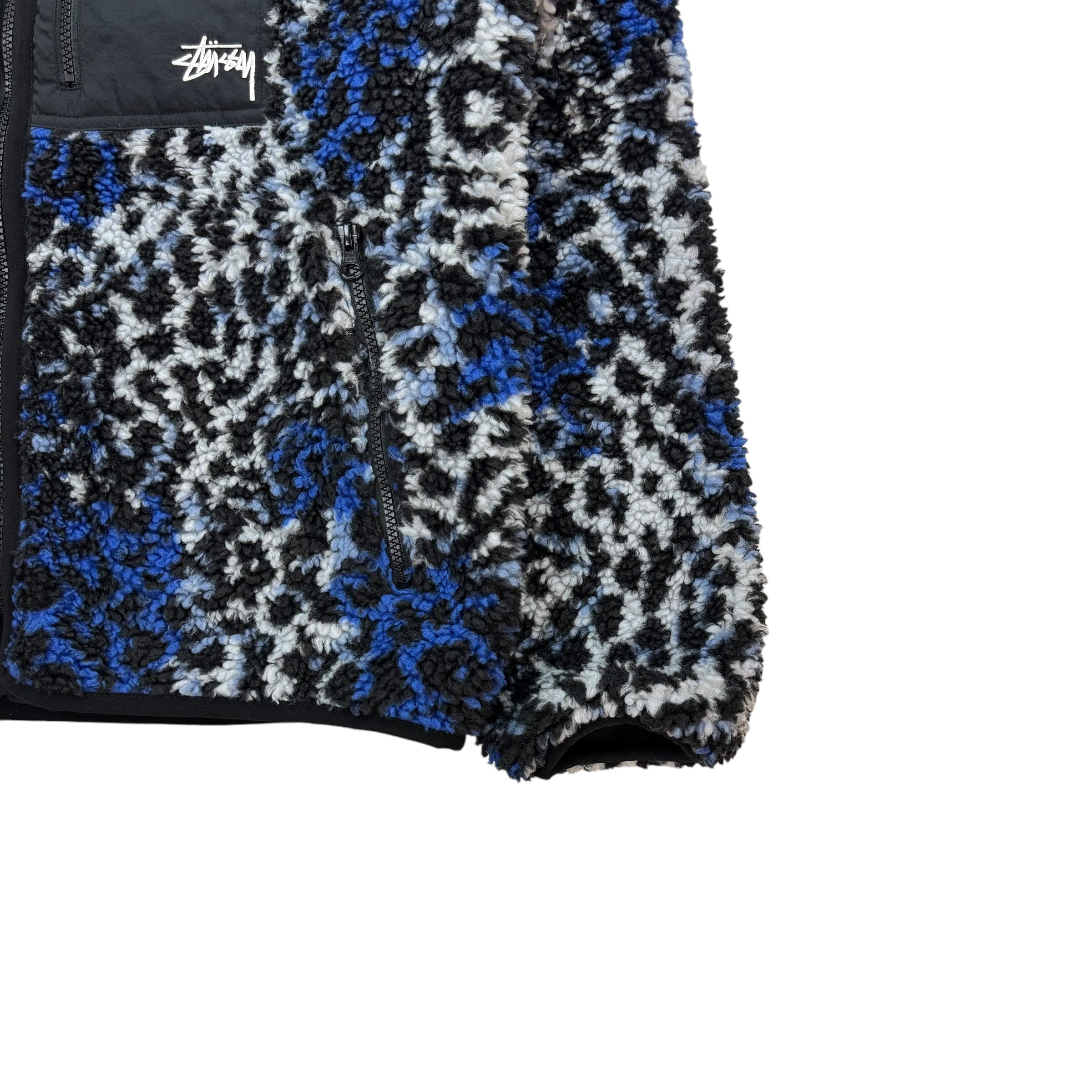 Stussy Fleece Reversible Jacket Leopard