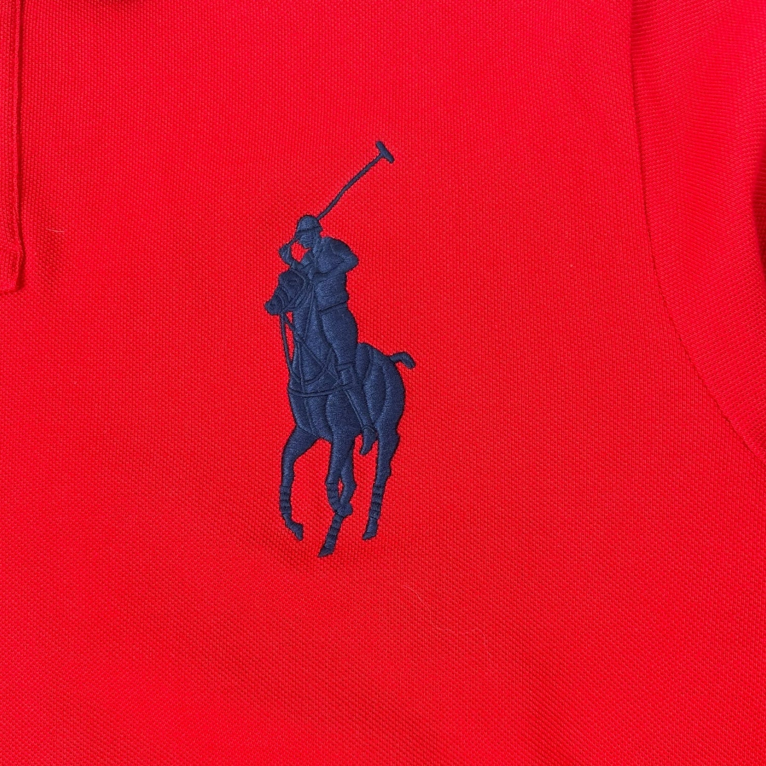 Vintage Polo Ralph Lauren Great Britain “3” Long Sleeve Polo Shirt Red