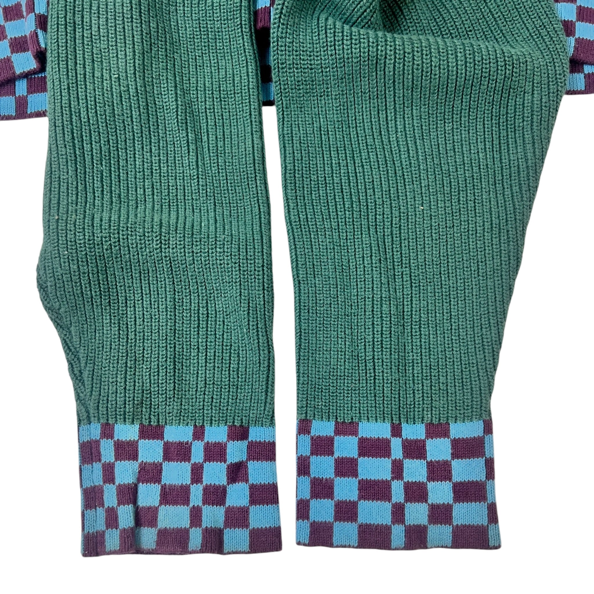 Stussy Checker Trim Sweater Olive