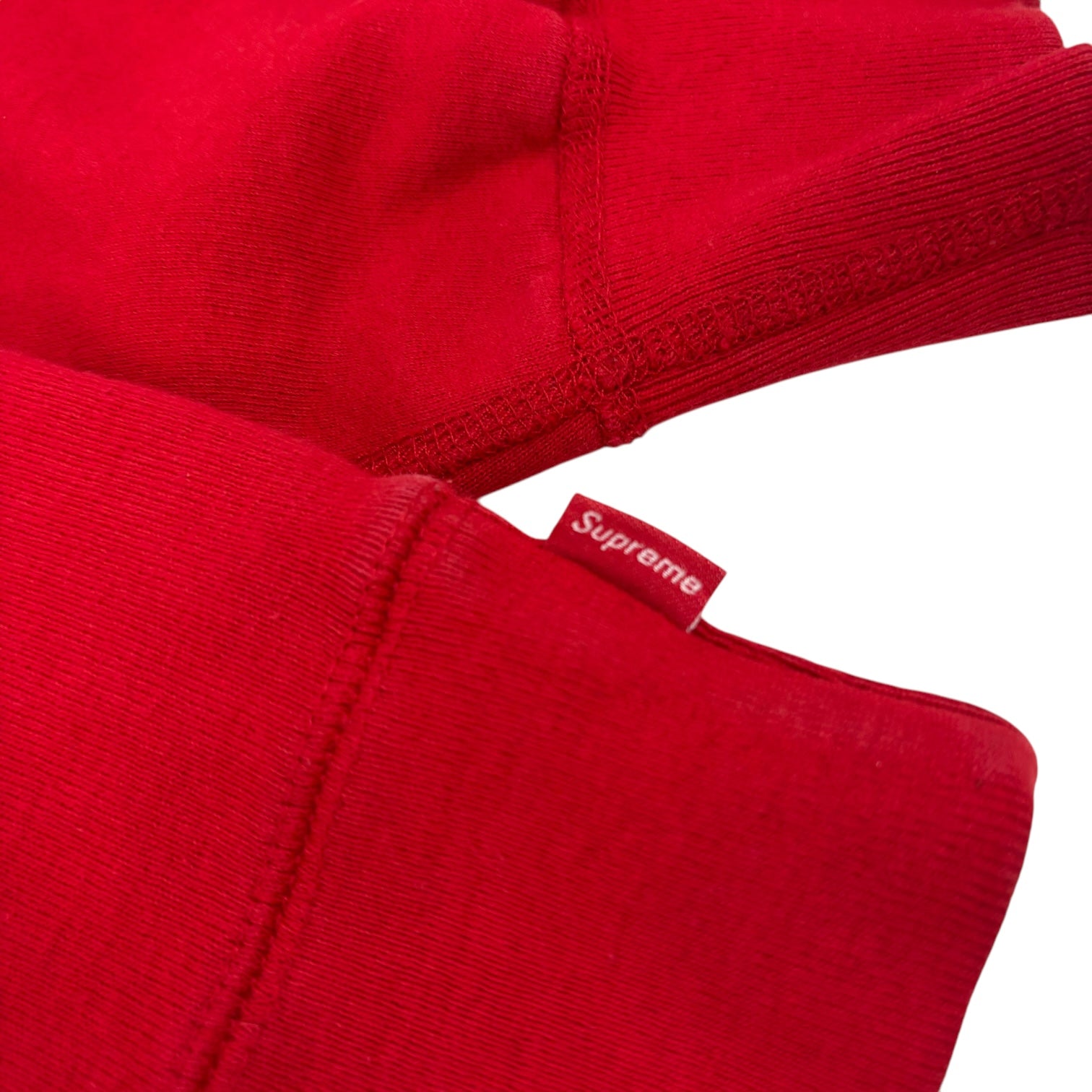 Supreme Cord Collegiate Logo Hoodie Red