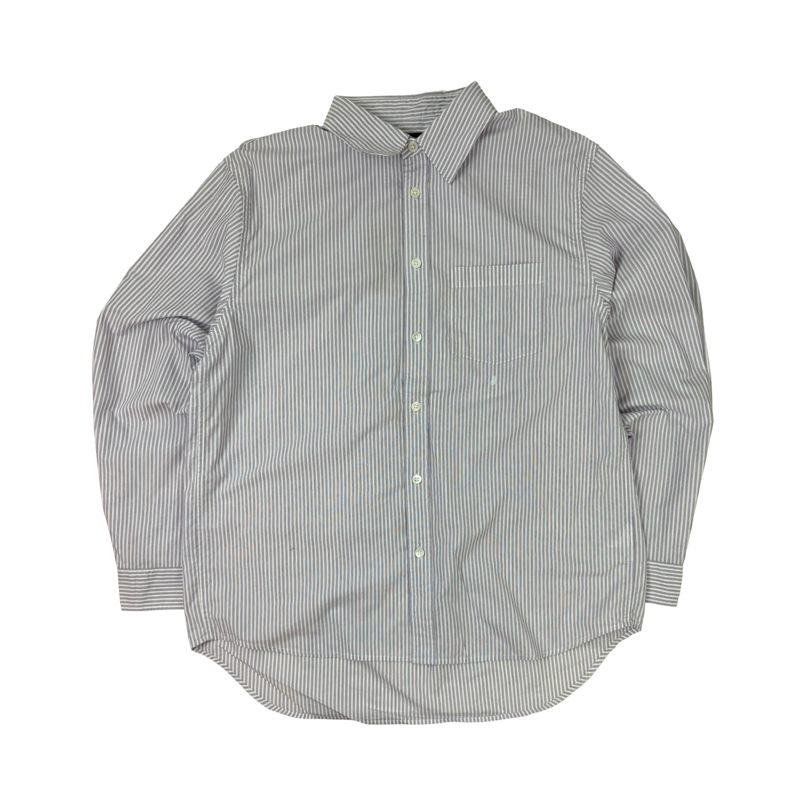 Stussy Standard Striped Long Sleeve Button-Up Purple