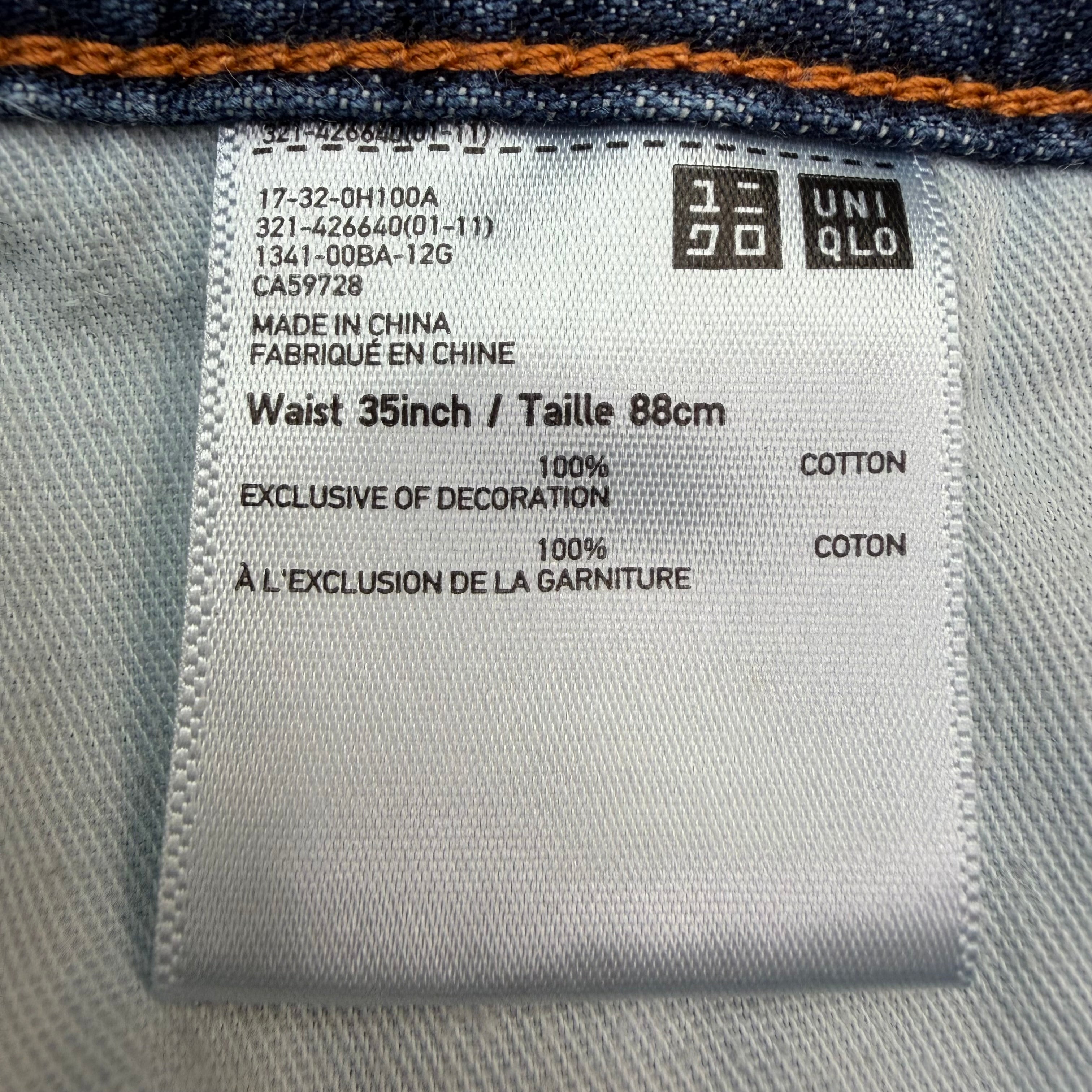 JW Anderson X Uniqlo Denim Work Pants Indigo