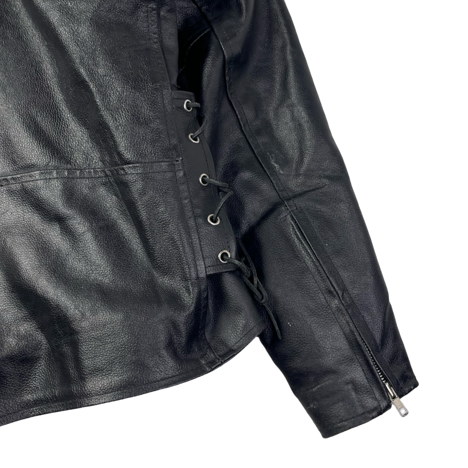 Vintage IK Double Rider Motorcycle Leather Jacket