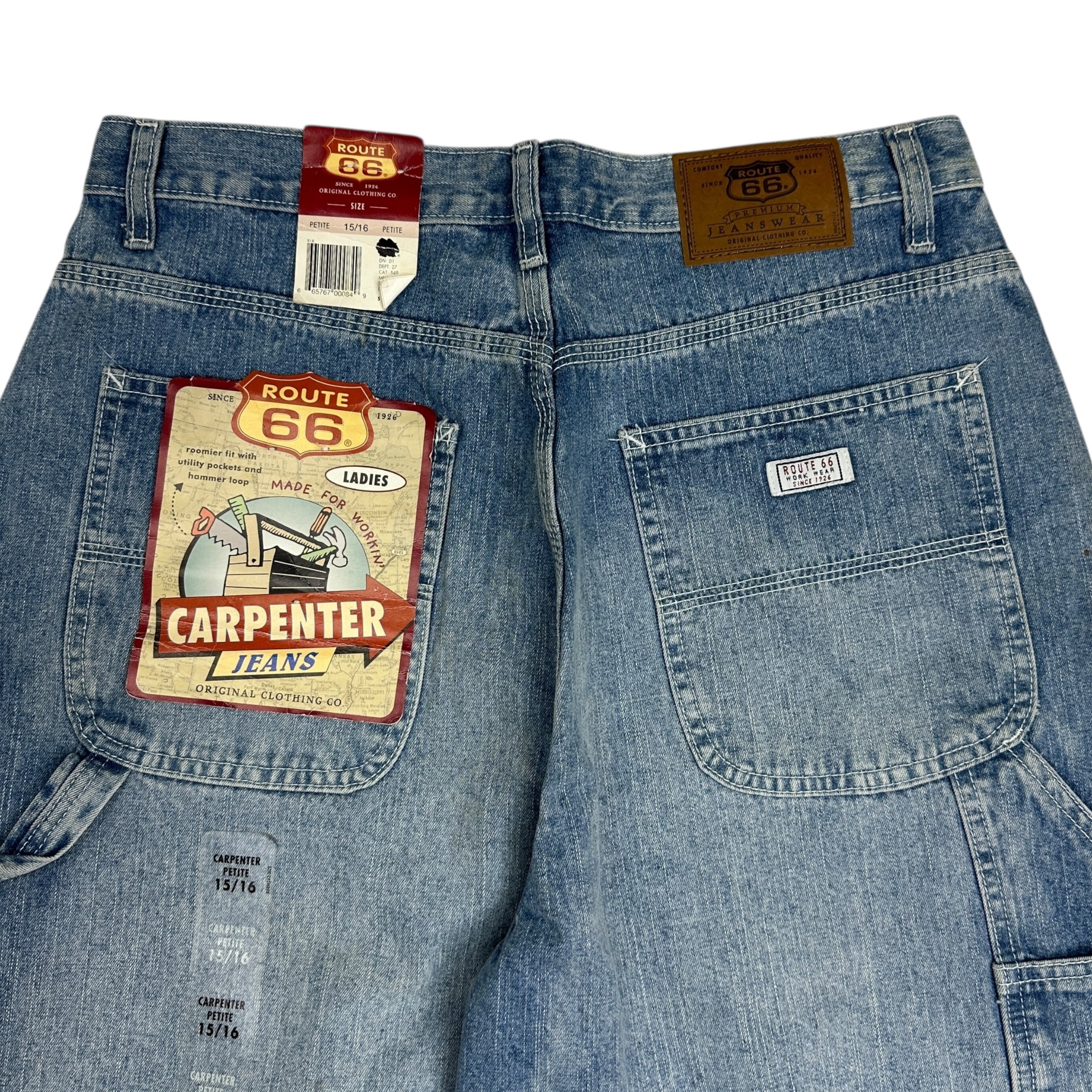 Vintage Women’s Route 66 Carpenter Denim Light Wash