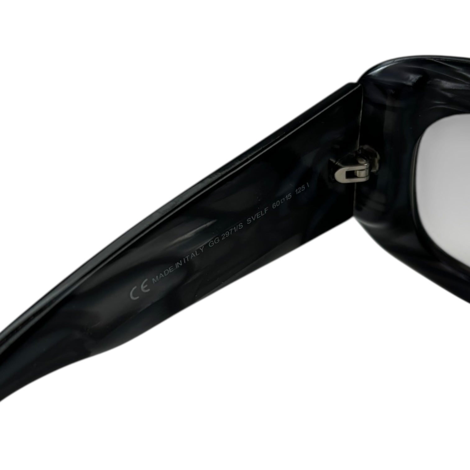 Gucci Rhinestone GG Black Marble Sunglasses