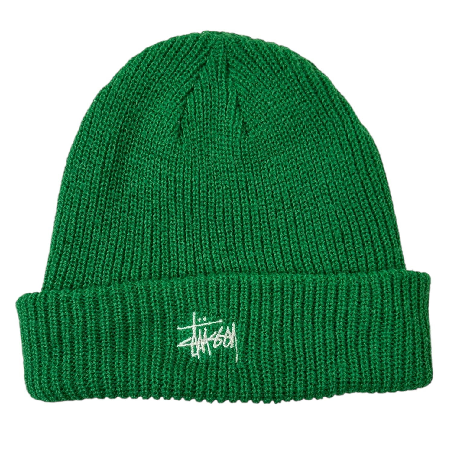 Stussy Basic Cuff Beanie Kelly Green