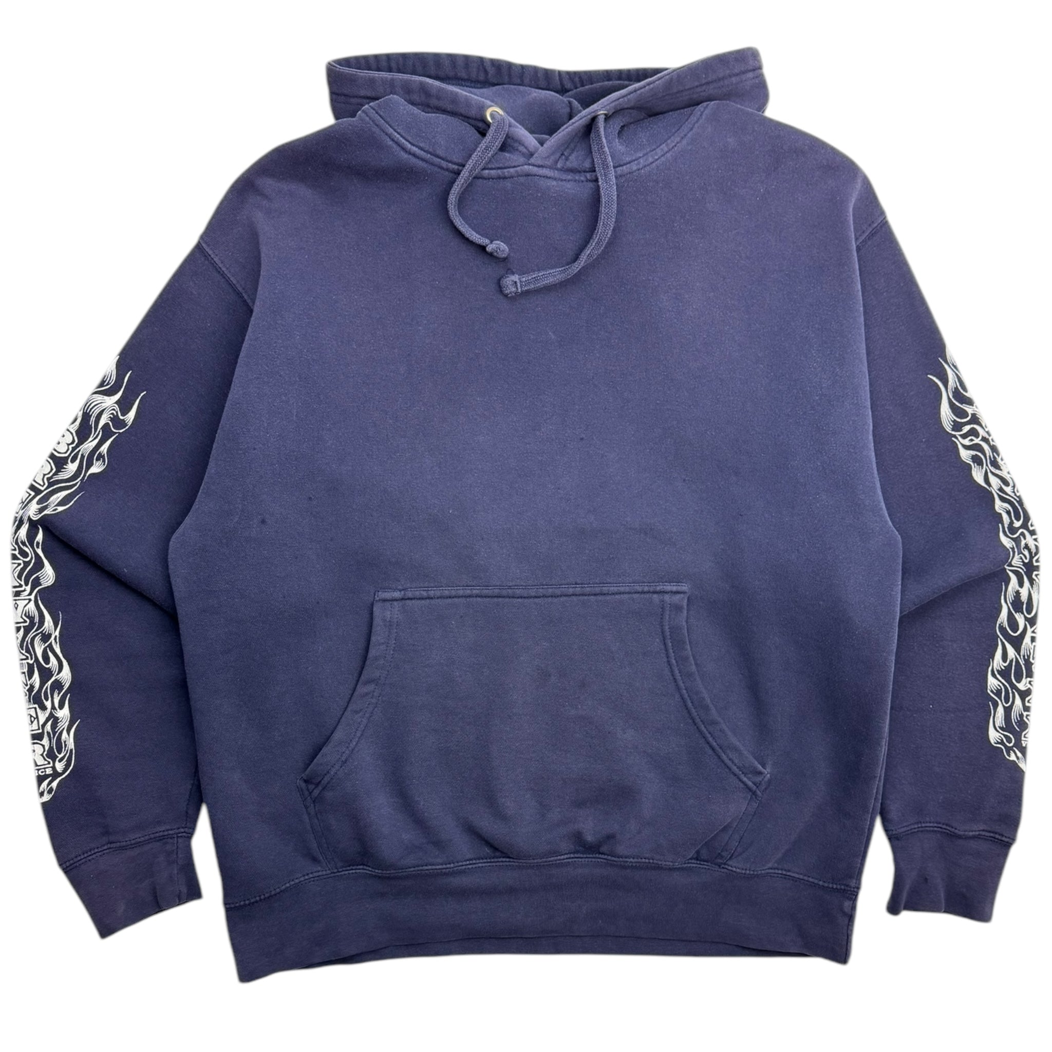 Y2K Venice Breakwater Boardshop Flame Sleeve Surf Hoodie