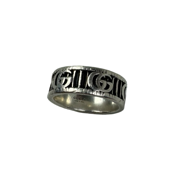 Gucci GG Marmont Wide Ring Sterling Silver