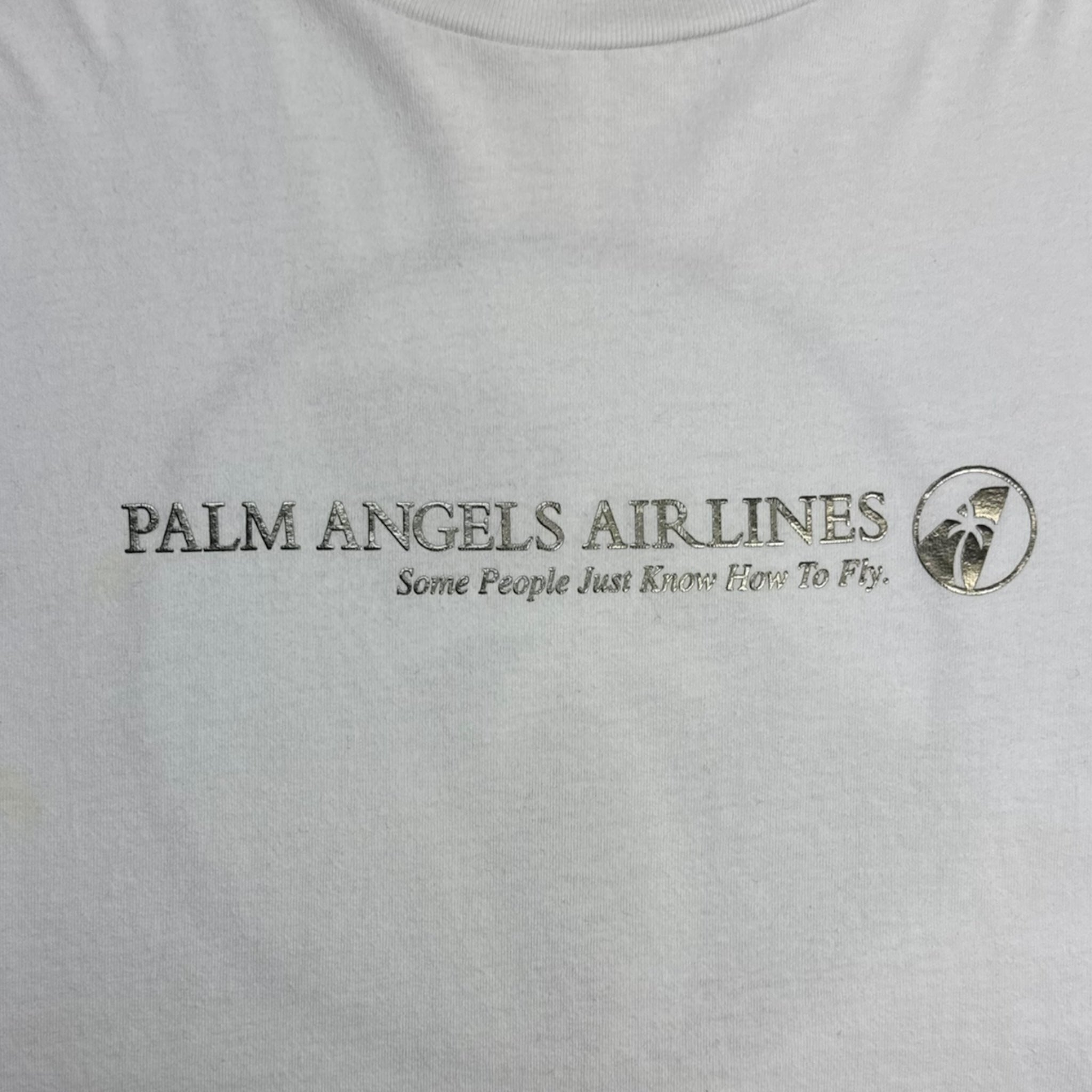 Palm Angels Palm Airlines Longsleeve White