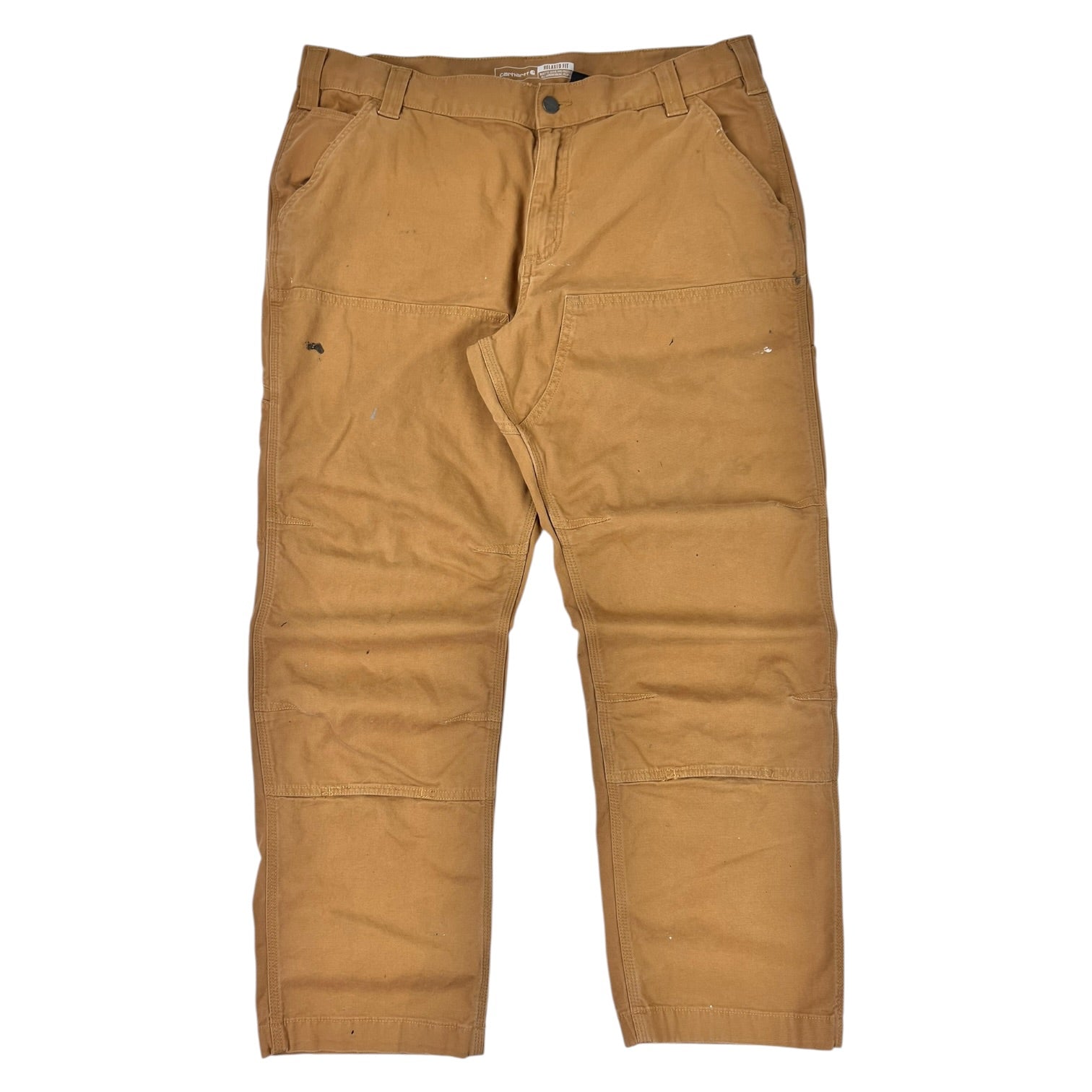 Vintage Carhartt Relaxed Fit Double Knee Cargo Pants Khaki