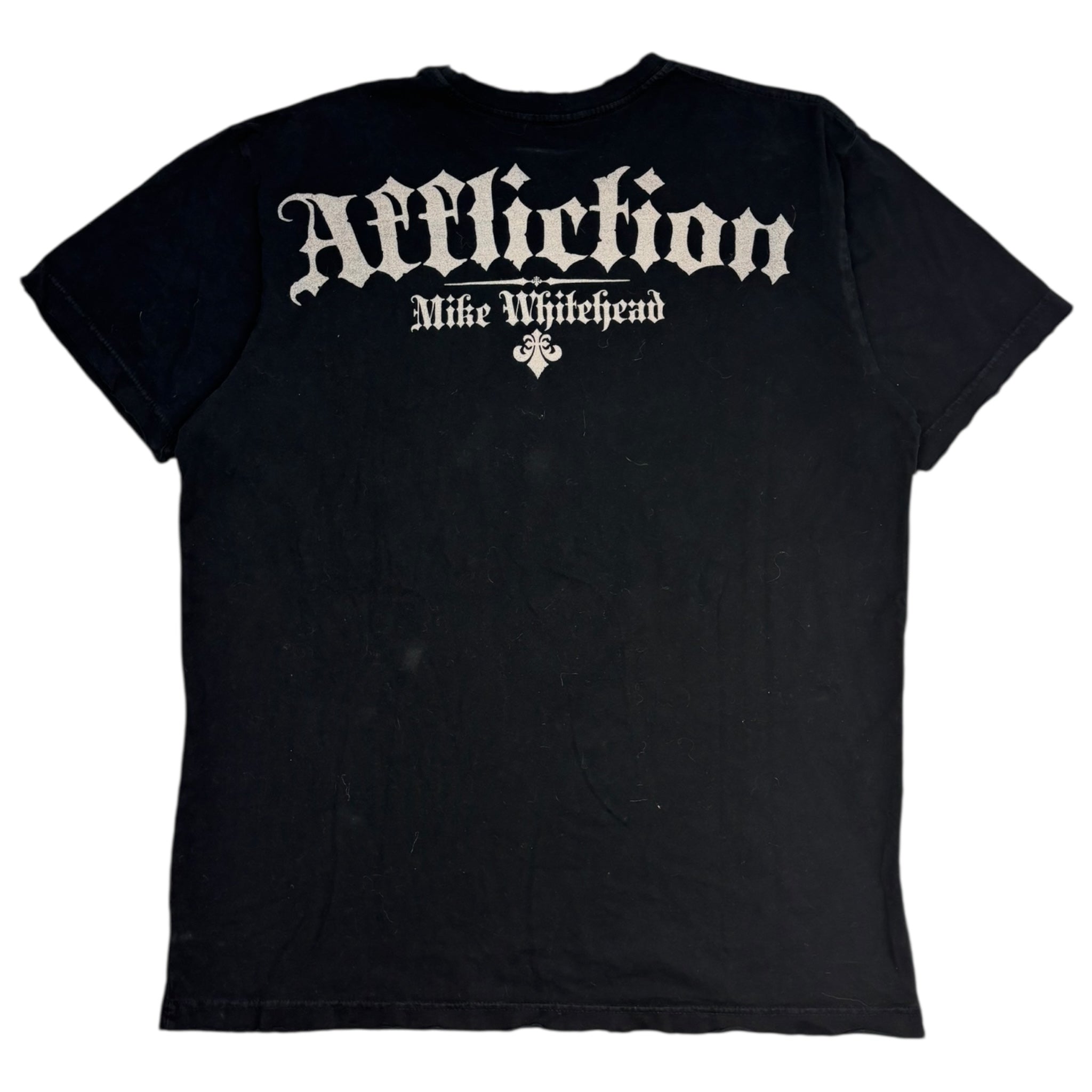 Vintage Y2K Affliction 2 Skulls Mike Whitehead T-Shirt