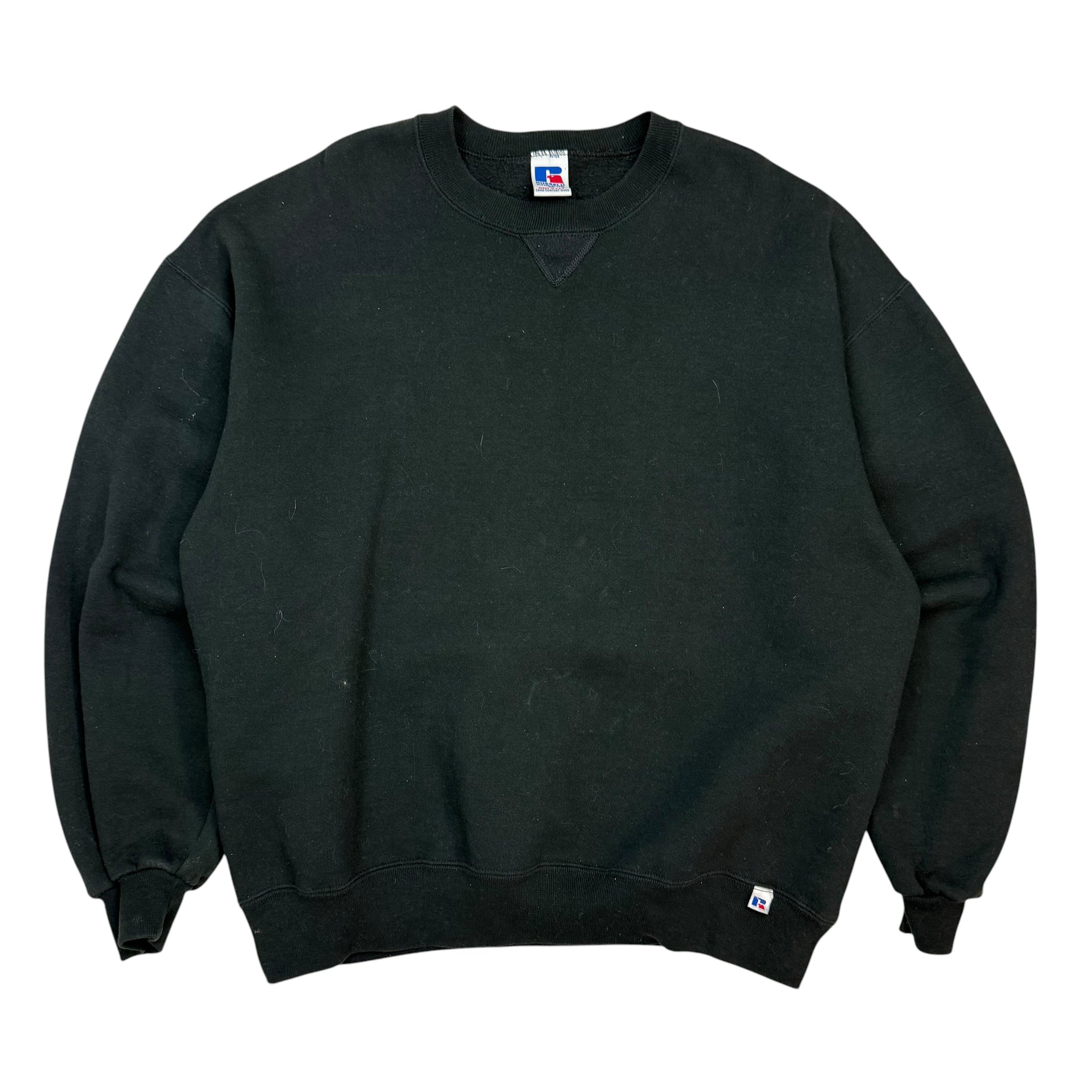 Vintage Russell Athletics Blank Crewneck Black
