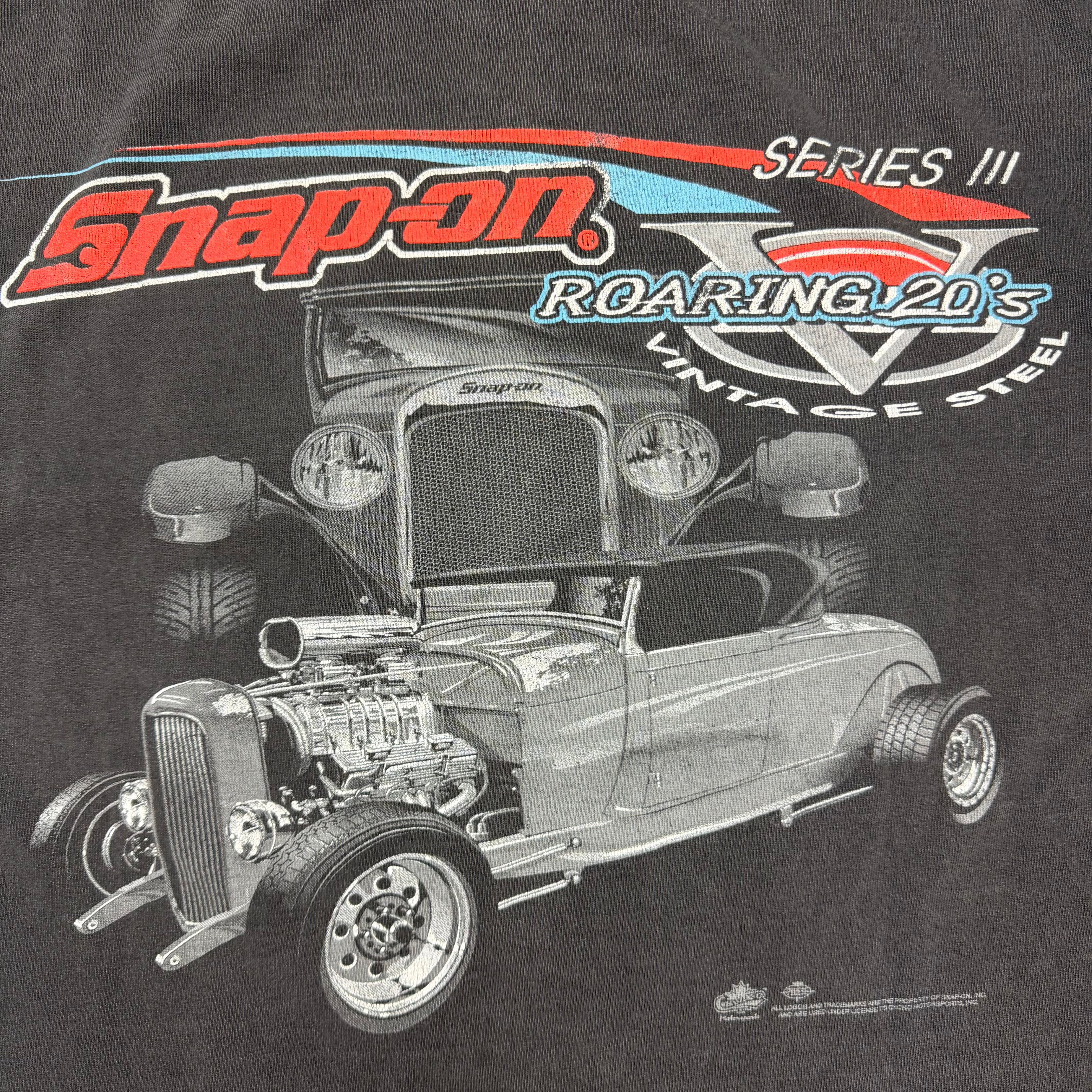 Vintage Snap-On Roaring 20s Hot Rod Racing Tee Black