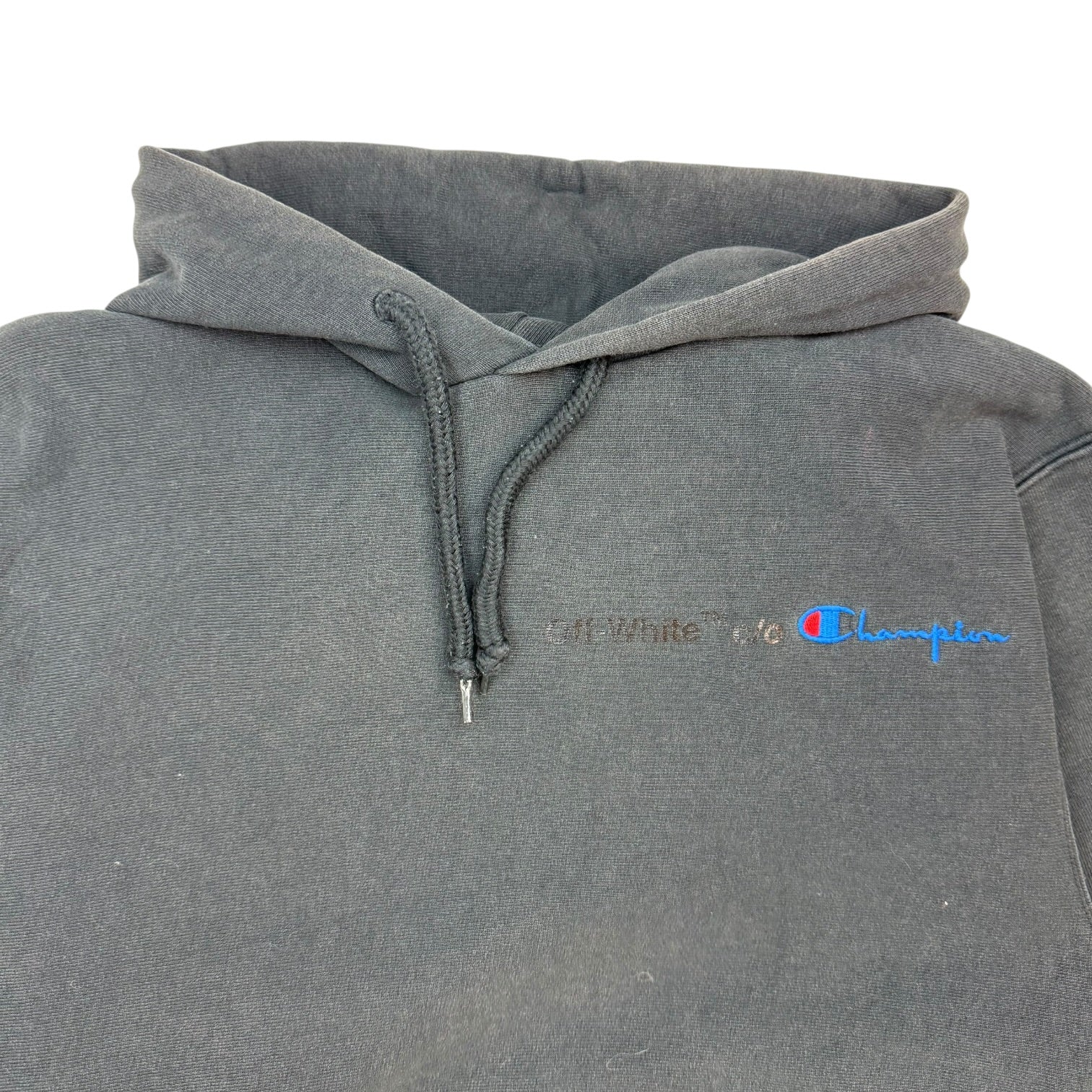 Off-White x Champion Reverse Weave Hoodie Black