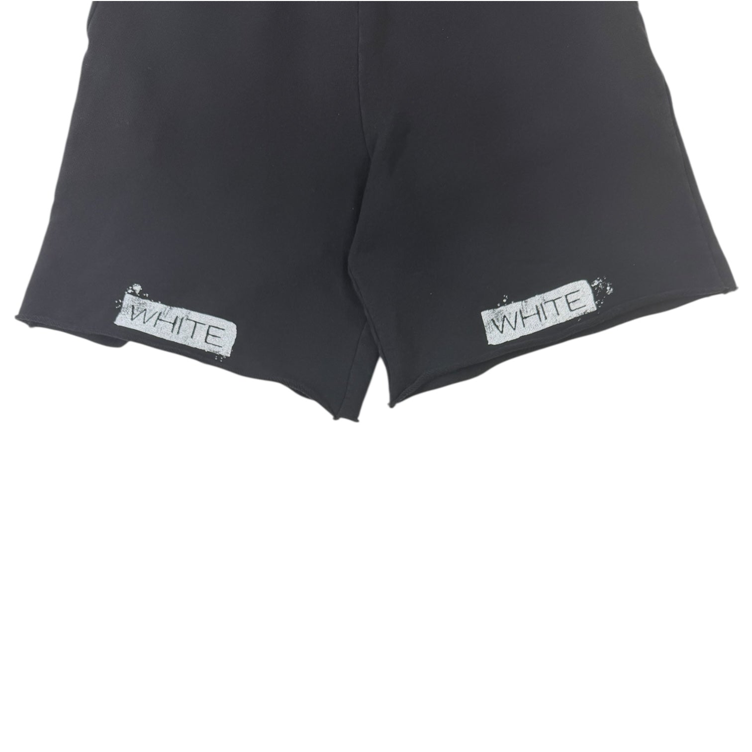 Off-White Logo Print Shorts Black
