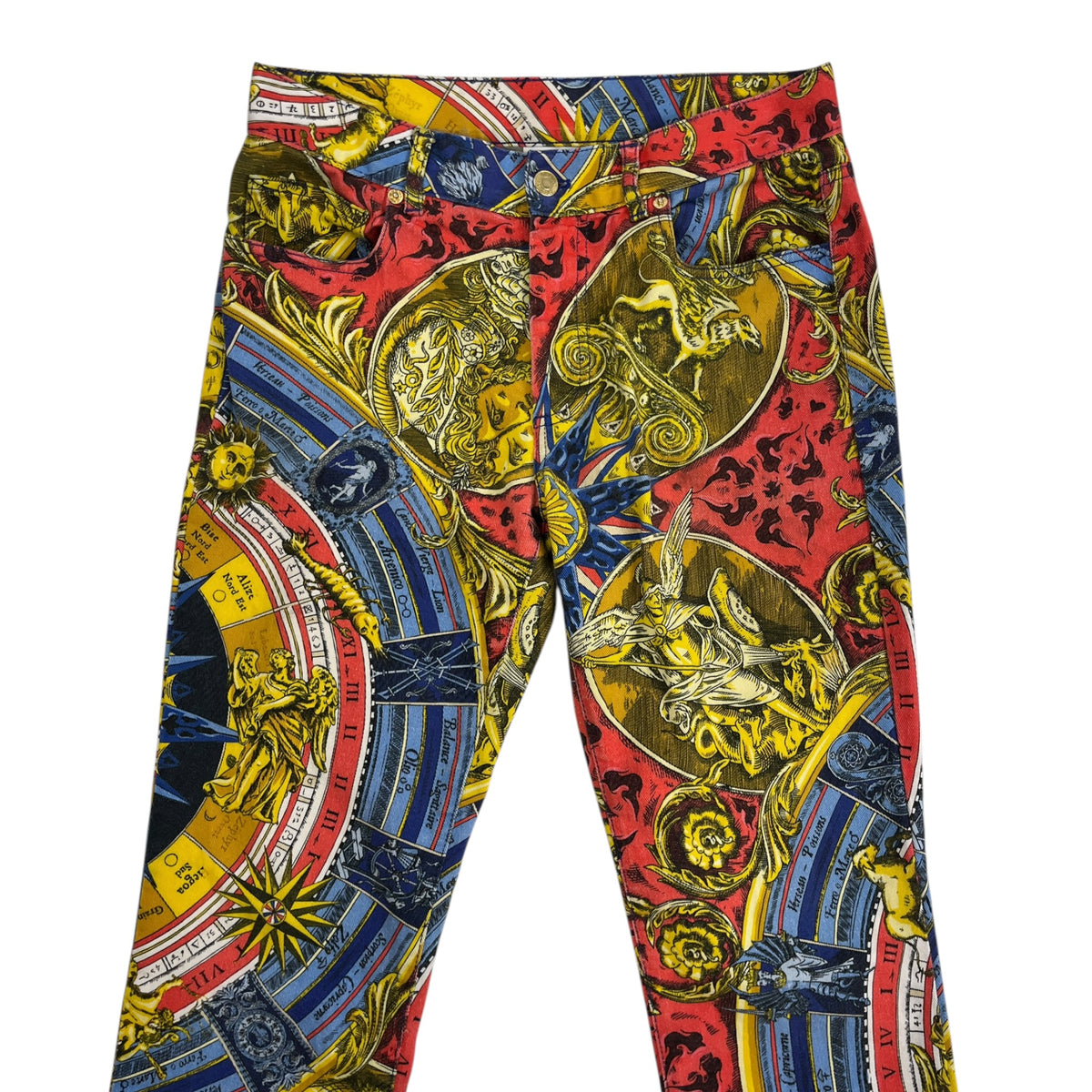 Moschino Multicolor Roman Scarf Jeans