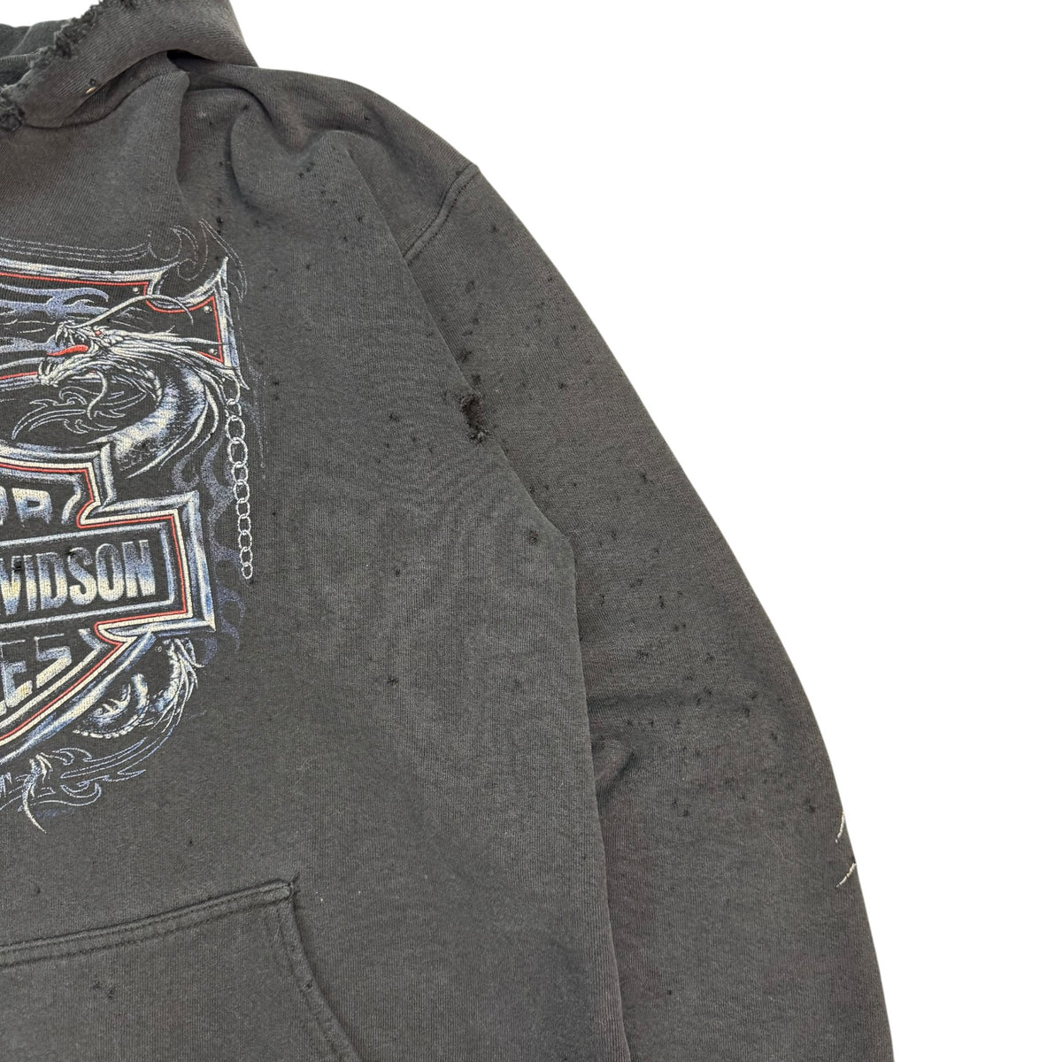 Vintage Harley Davidson Of Grande Prairie Hoodie Black