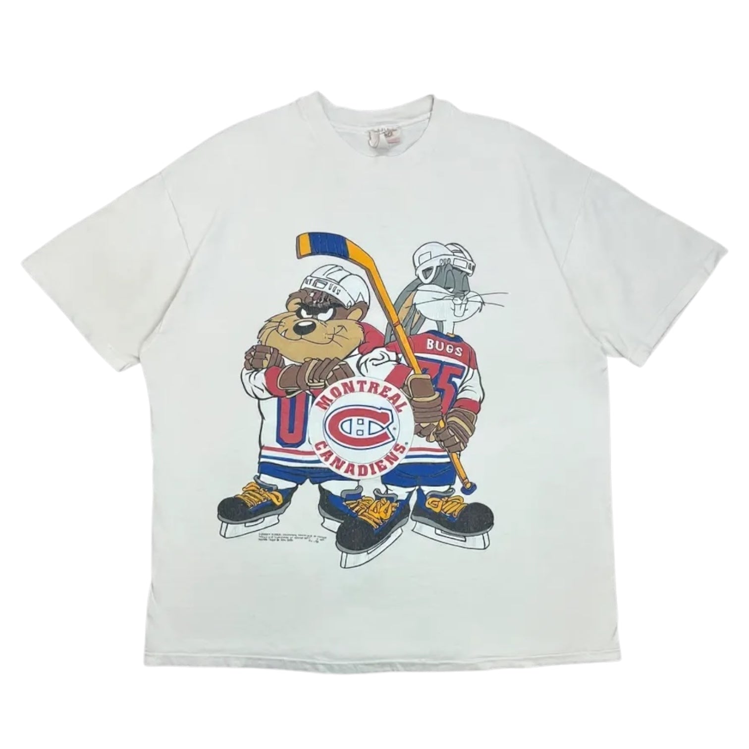1993 Montreal Canadiens Bugs & Taz Tee White