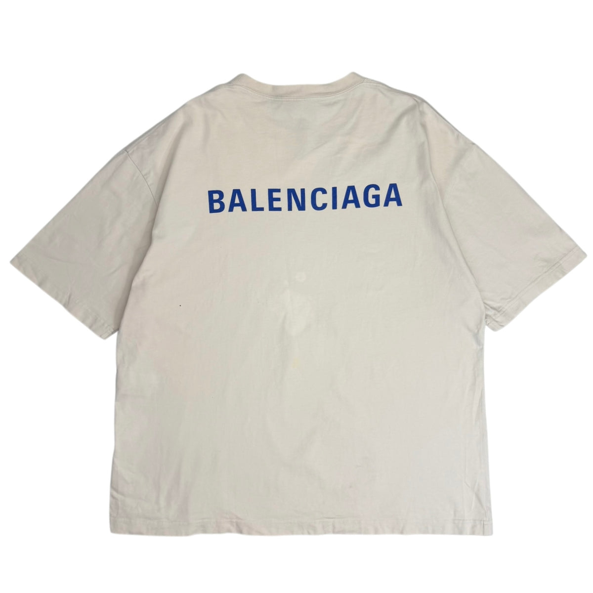 Balenciaga Badge Logo Tee Cream