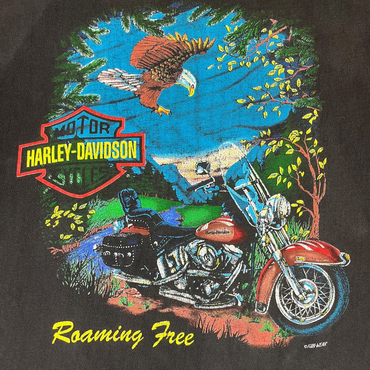 Vintage Harley-Davidson “Roaming Free” T-Shirt Black