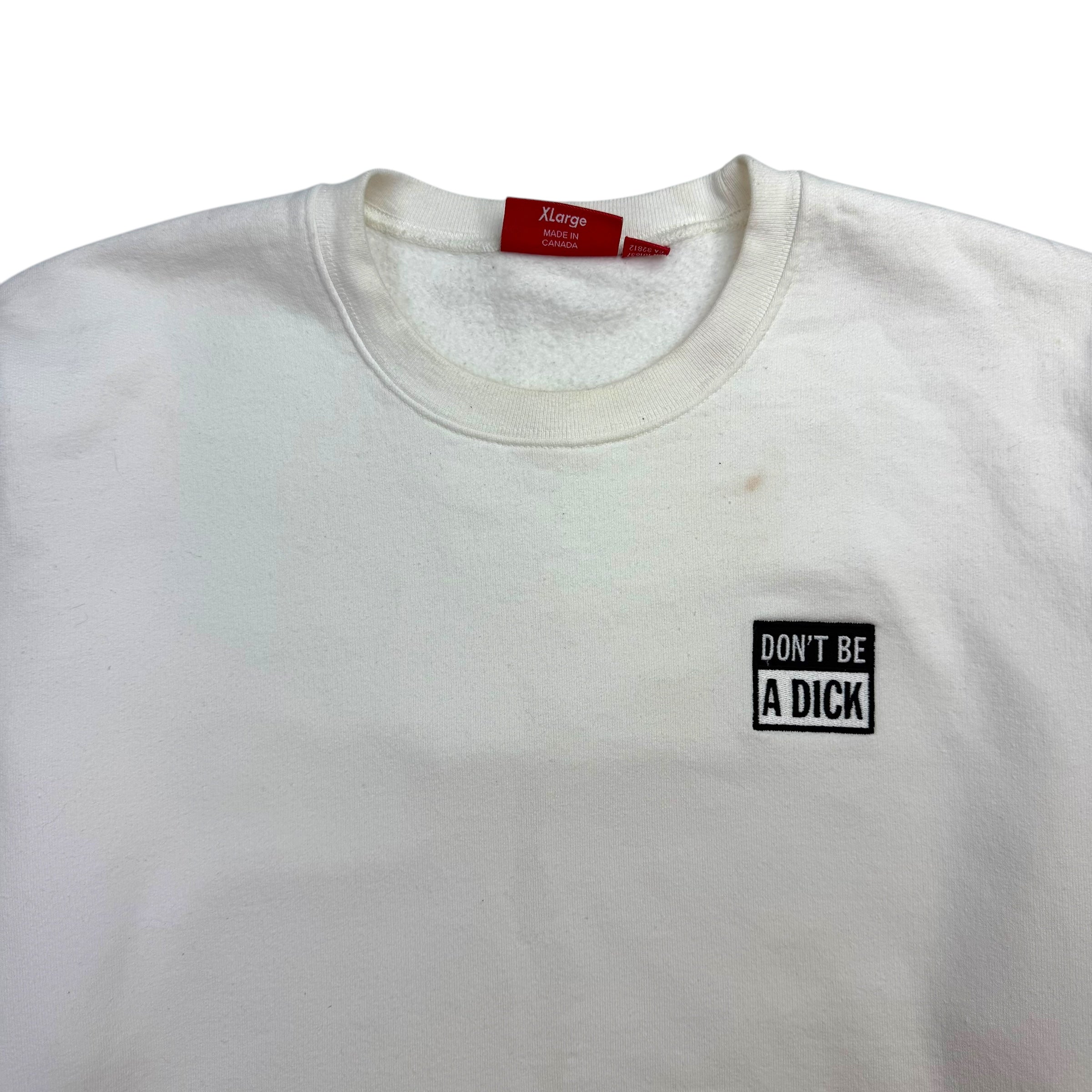 Supreme Don’t Be A D*** Crewneck White