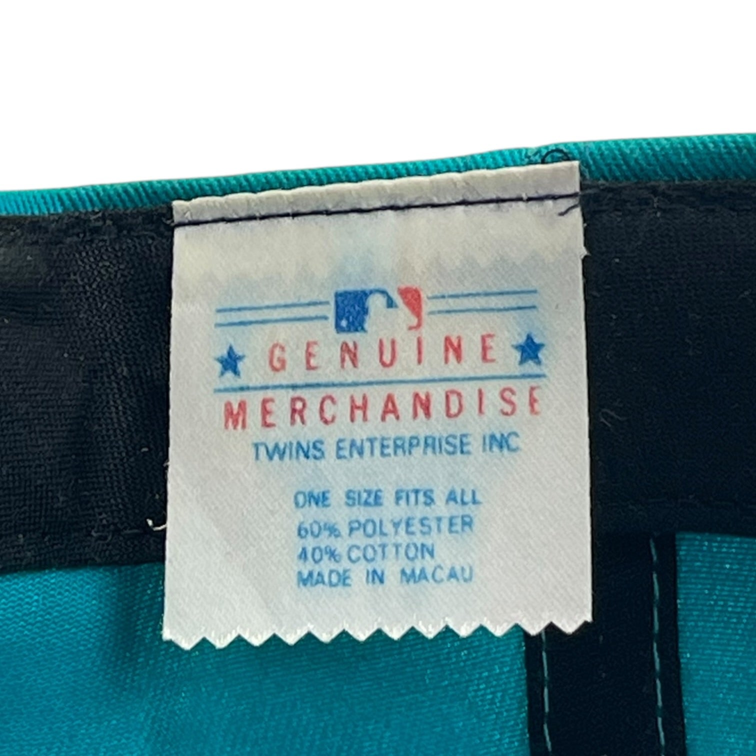 Vintage Florida Marlins Snap Back Hat Dark Teal