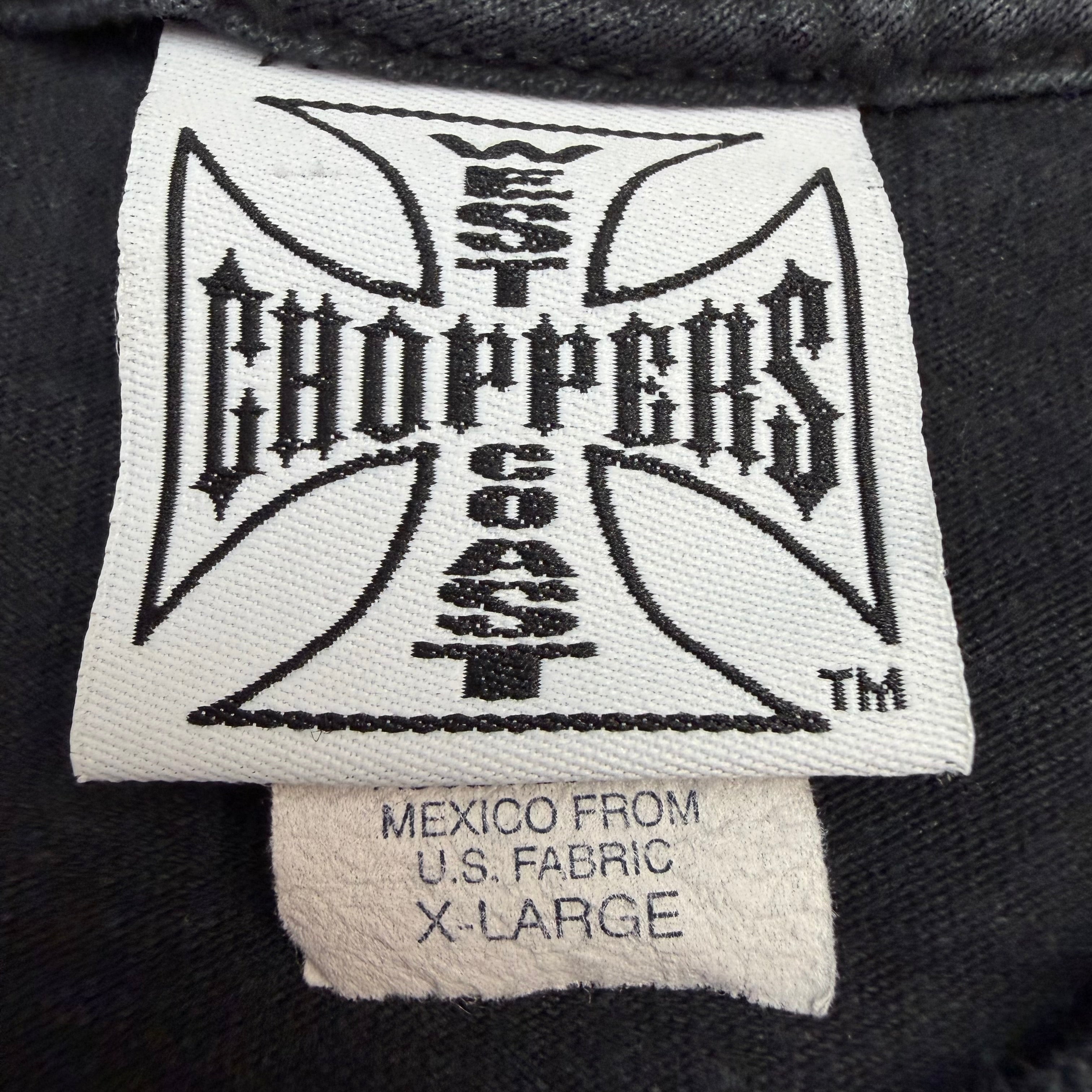 Vintage West Coast Choppers Long Beach Flame Longsleeve Black