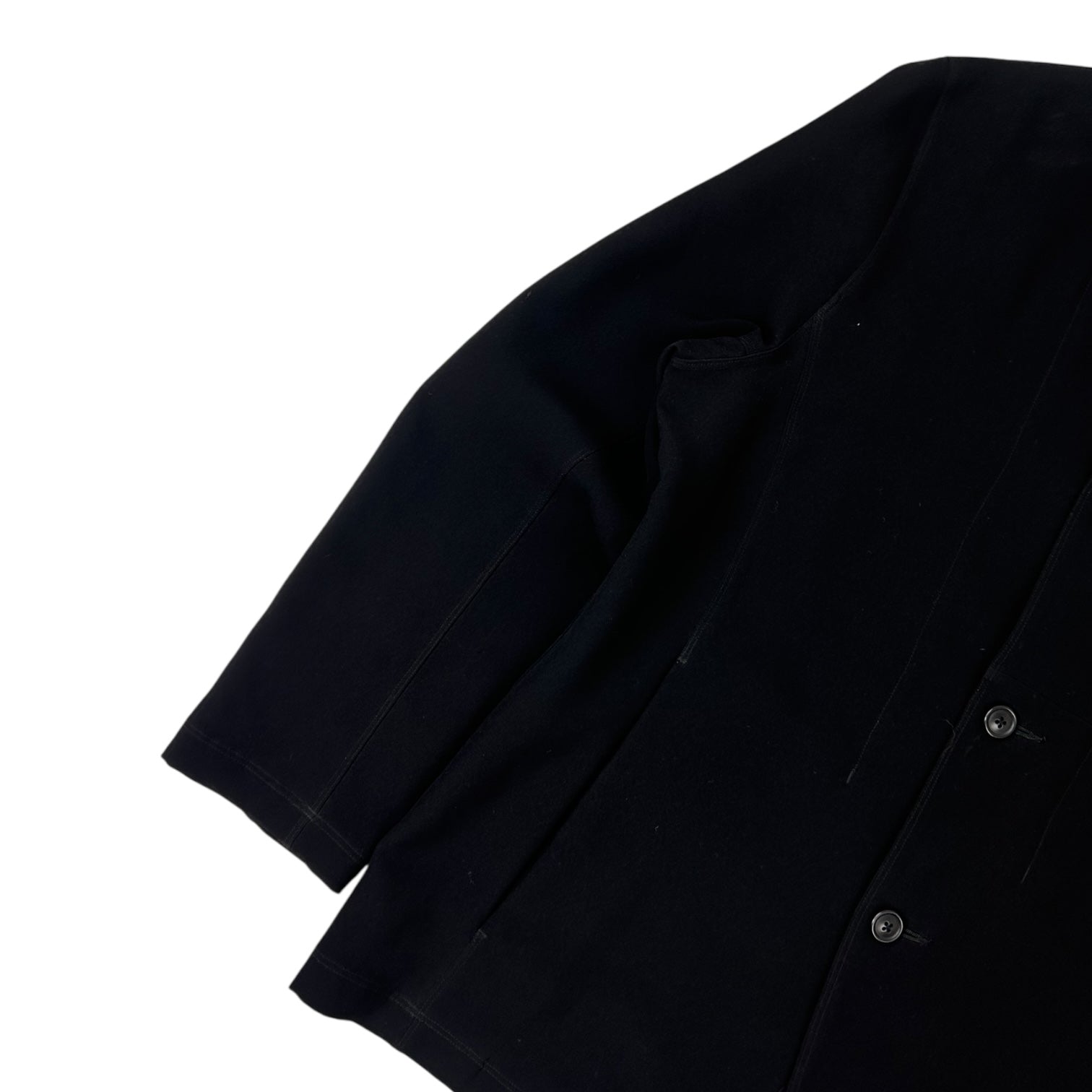 Needles A-Jacket Butterfly Button Up Shirt Black