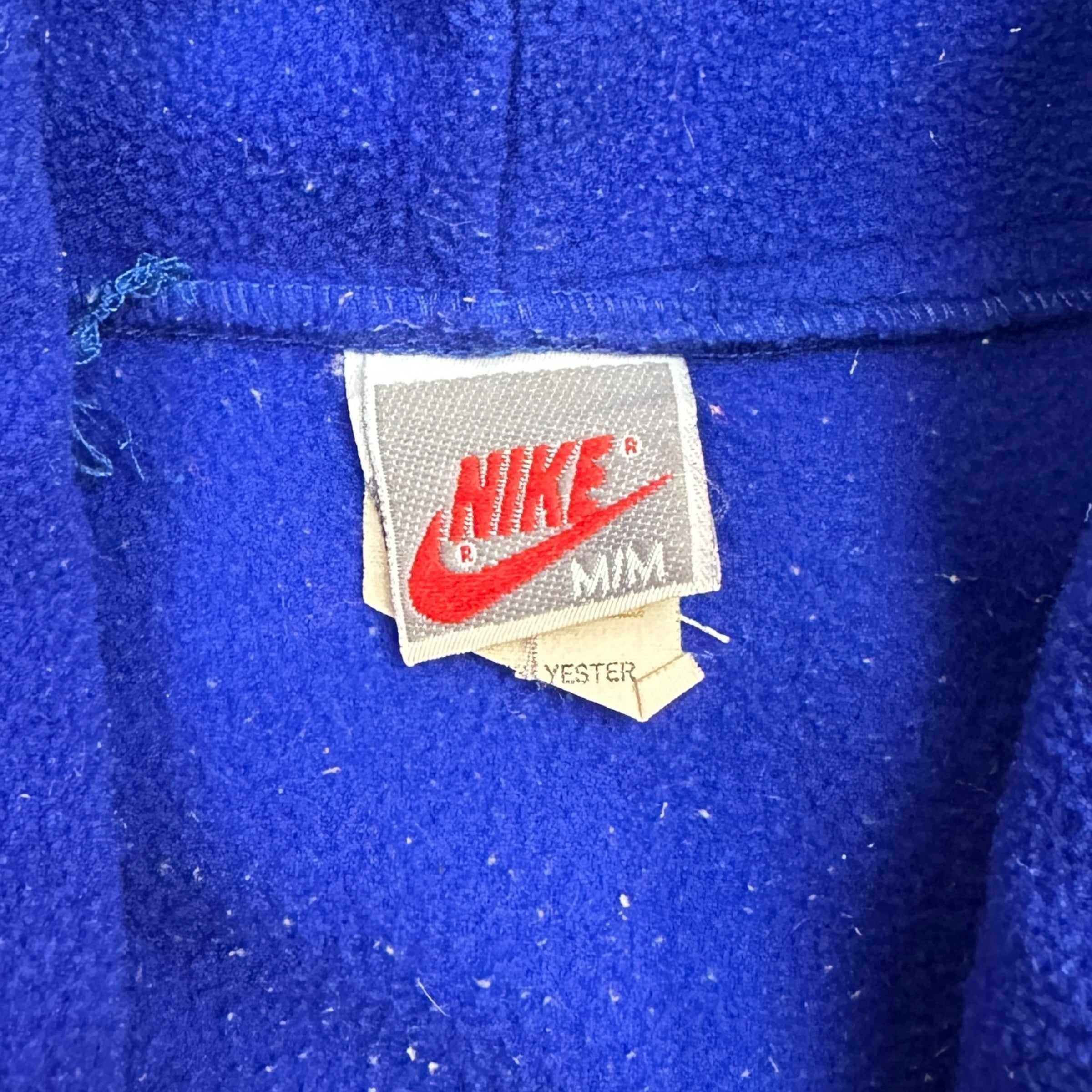 Vintage Nike 1/4 Zip Fleece Sweater Orange/Blue