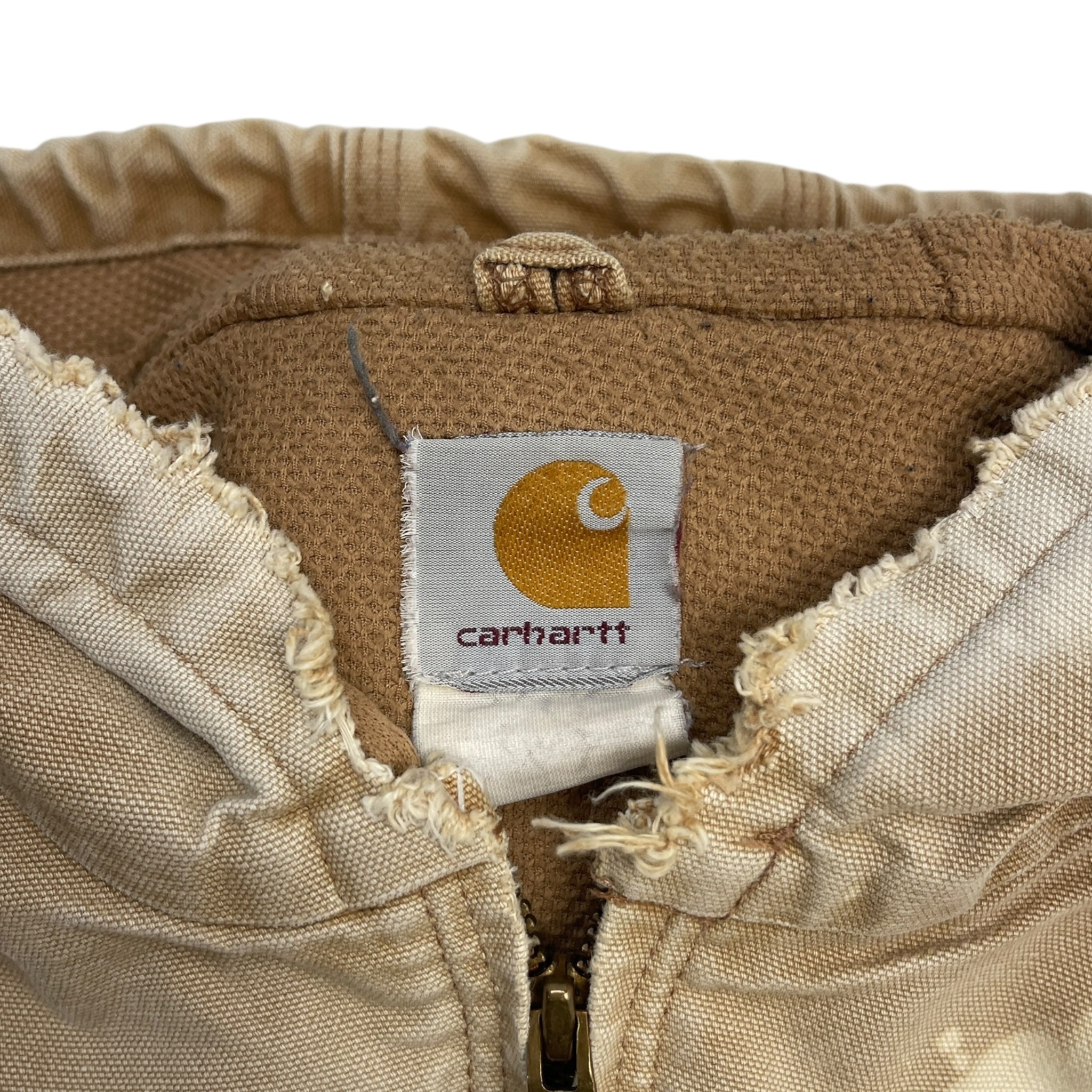 Vintage Carhartt Active Jacket Waffle Lined Faded Tan