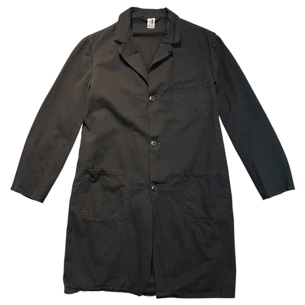 Vintage Bücking Dreinaht Black Workwear Shop Coat Jacket
