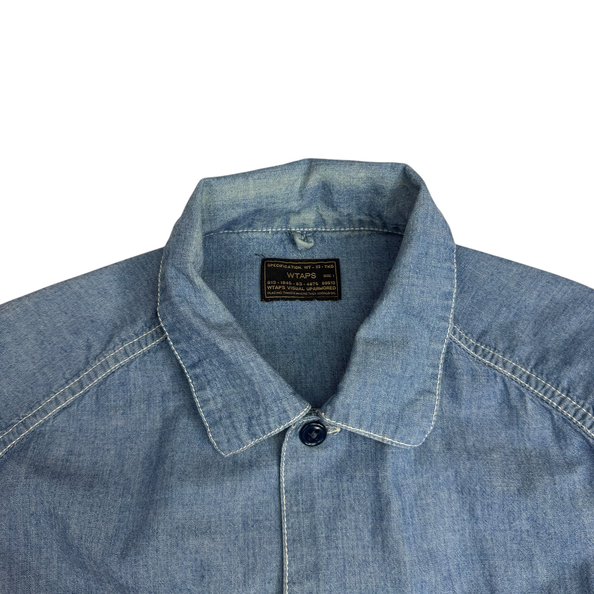 Wtaps Denim Button Up Shirt Blue