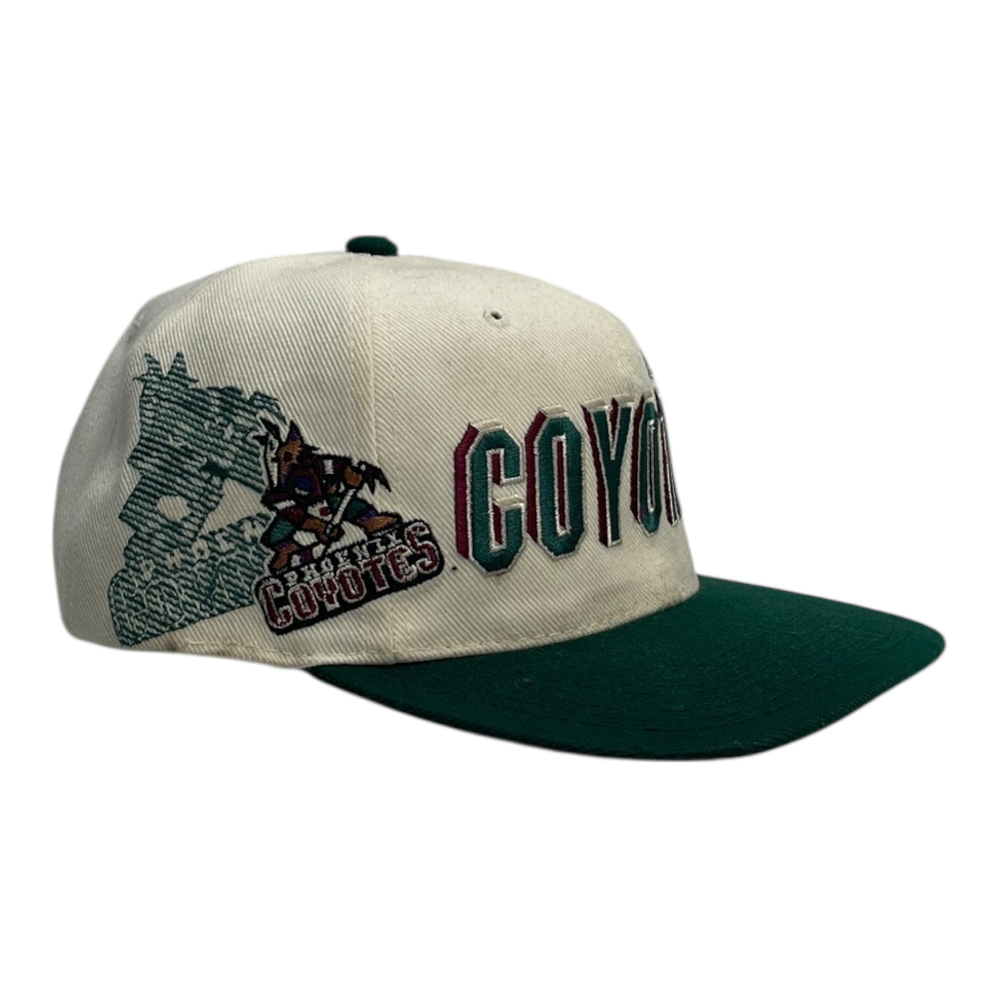 Vintage Phoenix Coyotes Laser Hat Green