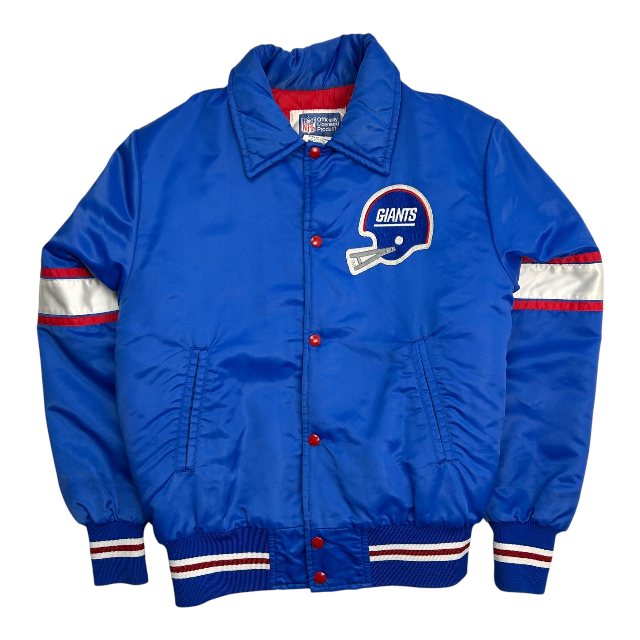 Vintage NFL New York Giants Satin Jacket Blue