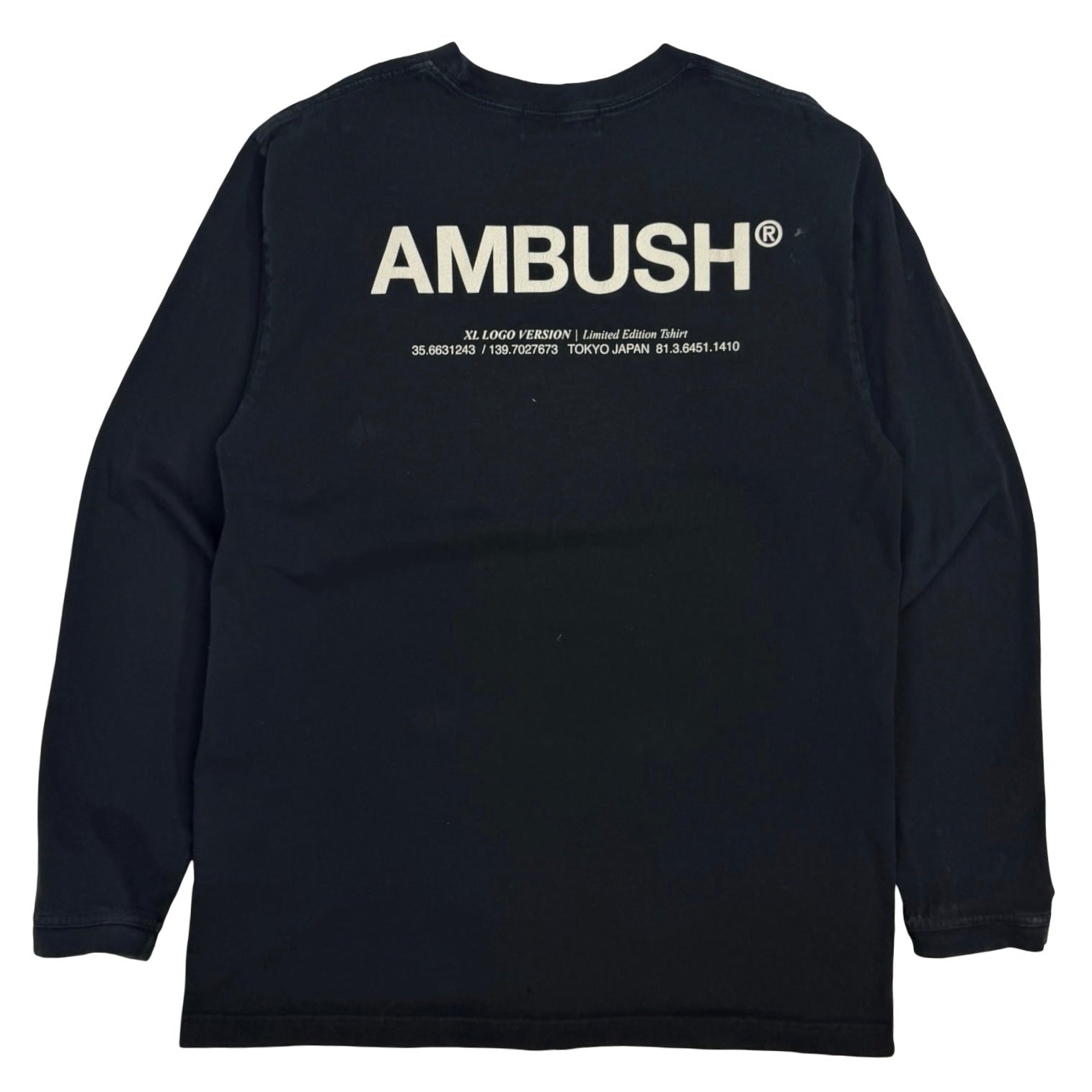 Ambush Black XL Logo Longsleeve Shirt Black